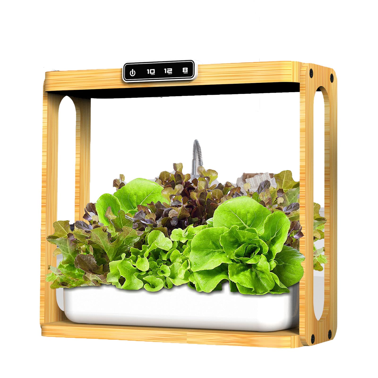 CYzpf Hydroponics Growing System - 10 Pod Indoor Herb Garden Kit with Water Pump & LED Grow Light, Self-Watering Planter for Home Kitchen, Perfect for Growing Basil, Mint, Lettuce (Indoor Gardening, Small Space Planting, Fresh Herbs Year-Round)