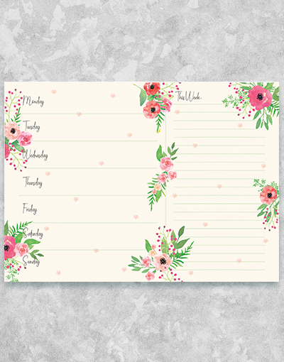 Garden Blooms Desk Organizers - Stylish Floral Office Supplies for Home & Workspace | Perfect for Pencils, Pens & Stationery Storage