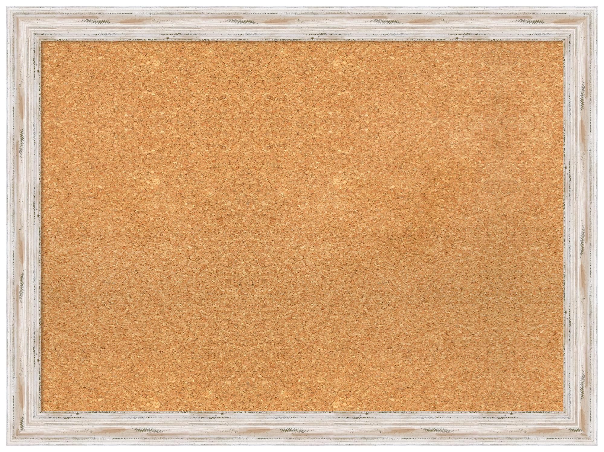 Amanti Art 23x31 Inch Natural Cork Bulletin Board with White Wood Frame - Vision Board, Office Decor, Home Organization Pinboard for Wall Display | Perfect for Home Office, Kitchen, Dorm & Coastal Decor