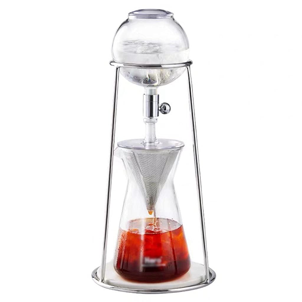 Premium Cold Brew Coffee Maker - 13.5oz/400ML Adjustable Dripper with Removable Stainless Steel Filter for Iced Coffee & Tea | Perfect for Home, Office & Camping | Makes 2-4 Cups of Refreshing Cold Brew