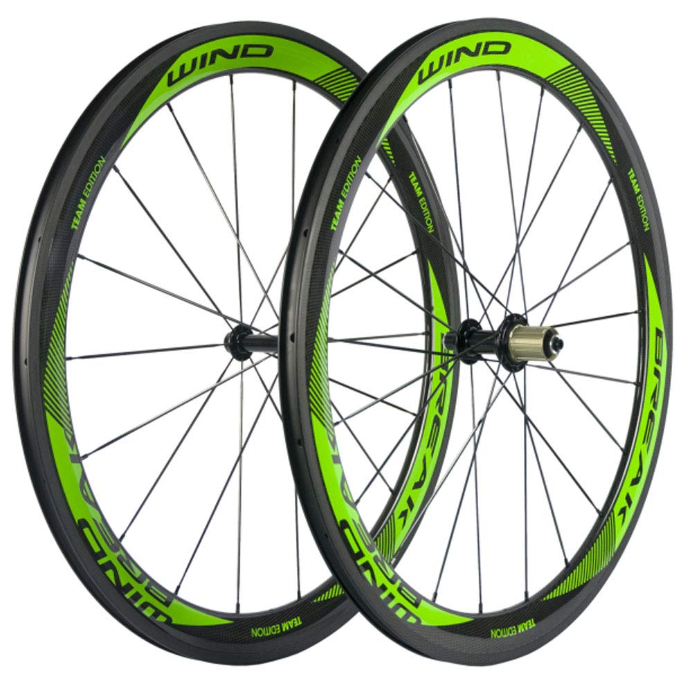 SunRise Bike 50mm Carbon Fiber Road Wheelset - Lightweight Clincher Wheels with R13 Hub for Racing & Training | High-Performance Bicycle Rims for Road Cycling Enthusiasts