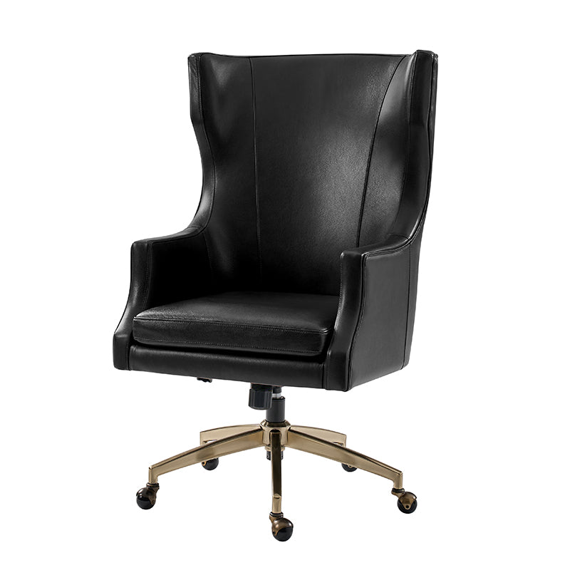 Premium Elodio Office Chairs with Genuine Leather - Ergonomic Executive Desk Chair for Home & Business Workspaces