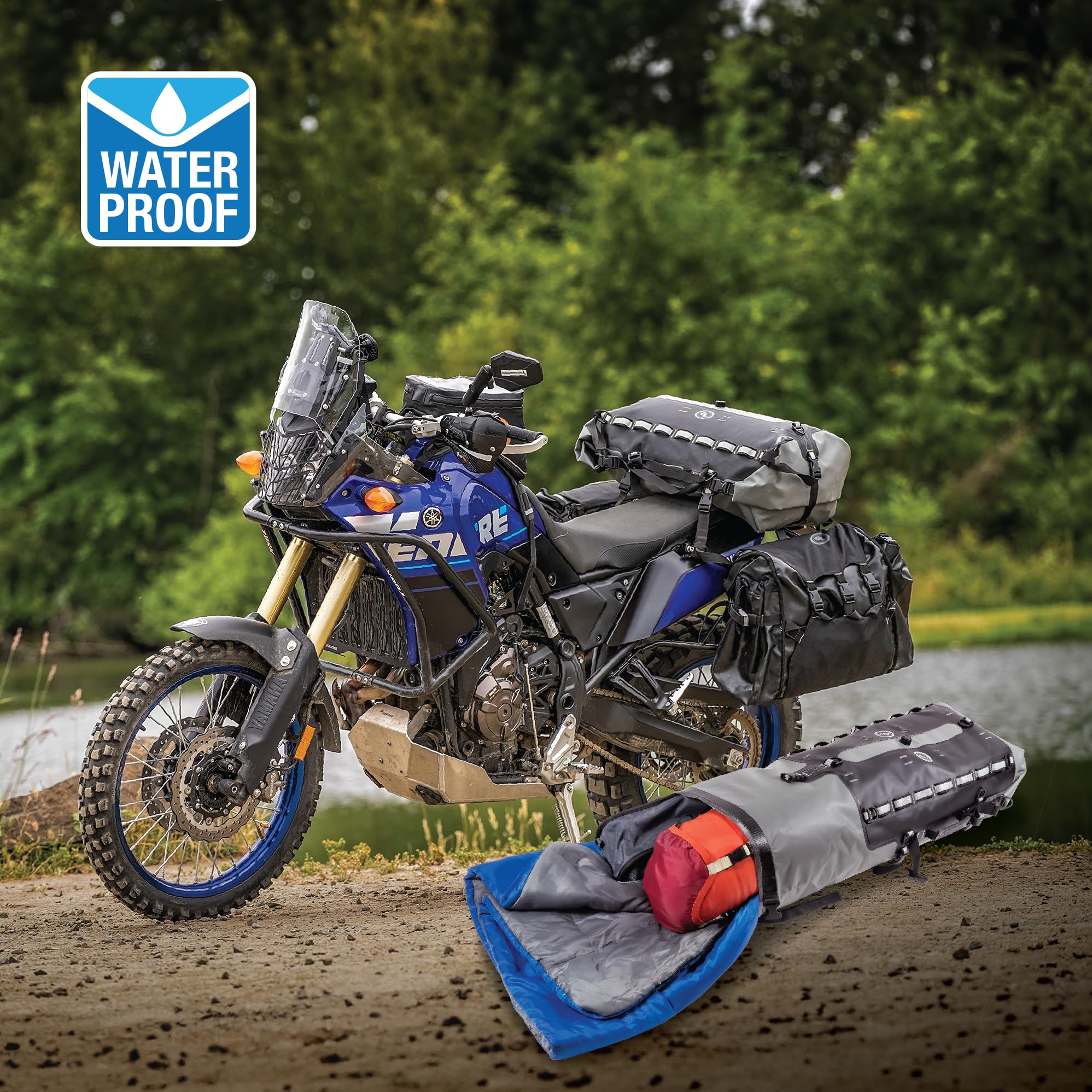 Giant Loop Tillamook 48L Waterproof Motorcycle Dry Bag - Durable Motorbike Luggage for Adventure Rides, ATV, UTV & Overlanding - Perfect for Fly & Ride Trips, Camping & Outdoor Exploration