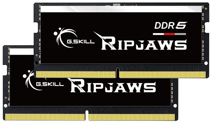 G.SKILL Ripjaws DDR5 SO-DIMM 32GB (2x16GB) 4800MHz CL40 Laptop Memory - High Performance RAM for Gaming, Video Editing & Multitasking on Notebooks (F5-4800S4039A16GA2-RS)
