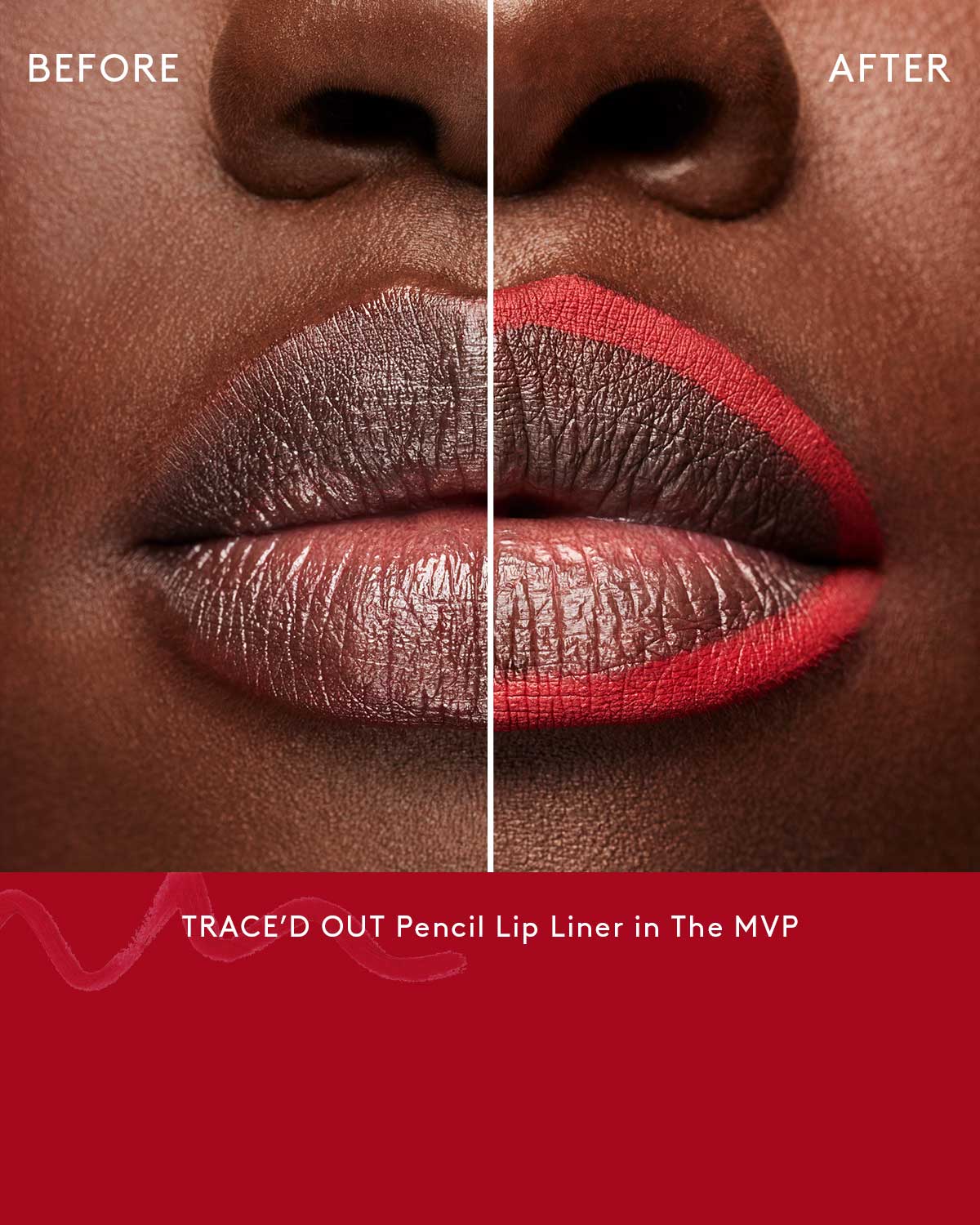 Trace'd Out Longwear Waterproof Pencil Lip Liner - Smudge Proof & All-Day Wear | Perfect for Makeup Artists & Everyday Use