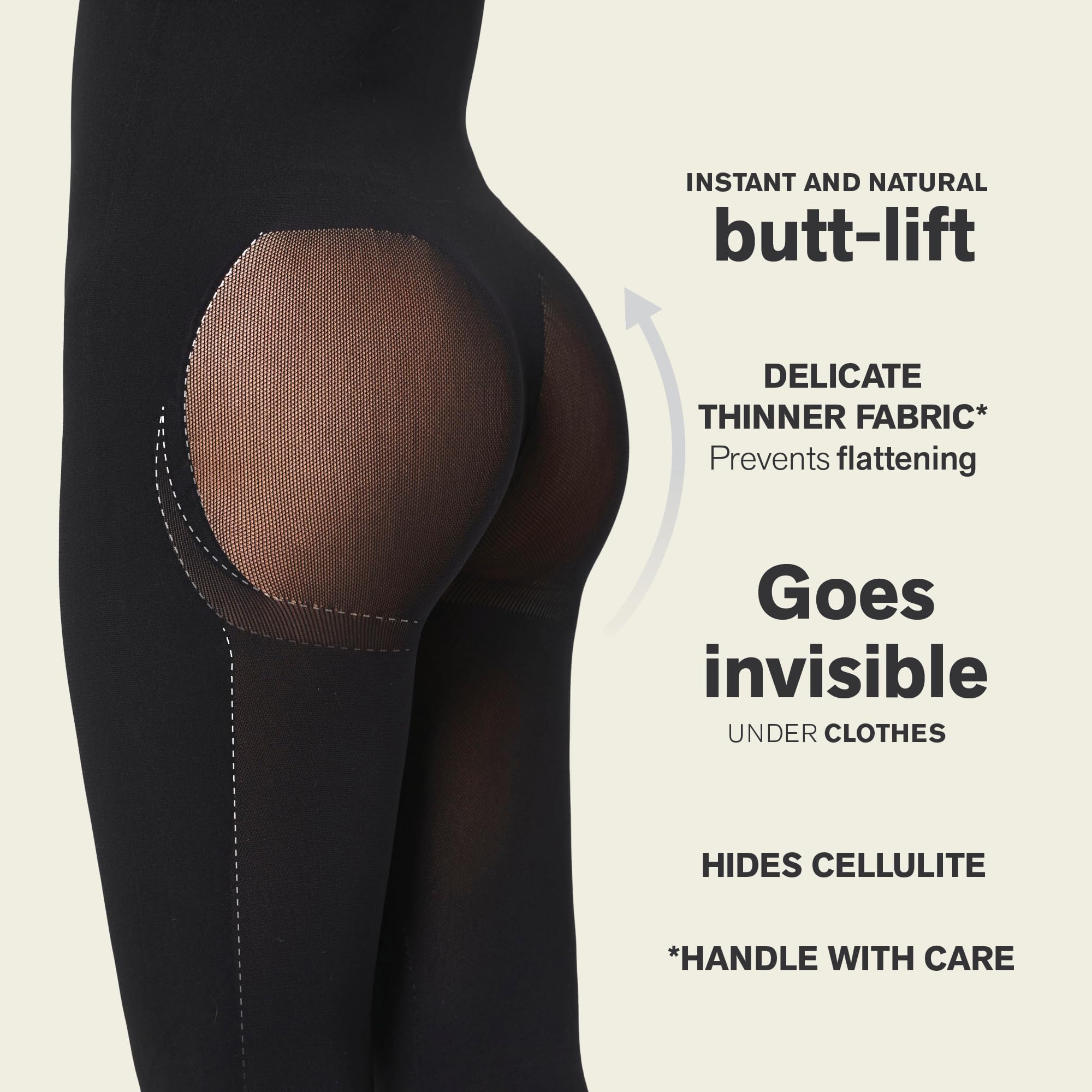 Leonisa Seamless Shapewear with Leg Compression & Butt Lift - Tummy Control Bodysuit for Women, Perfect for Everyday Wear, Special Occasions & Postpartum Recovery