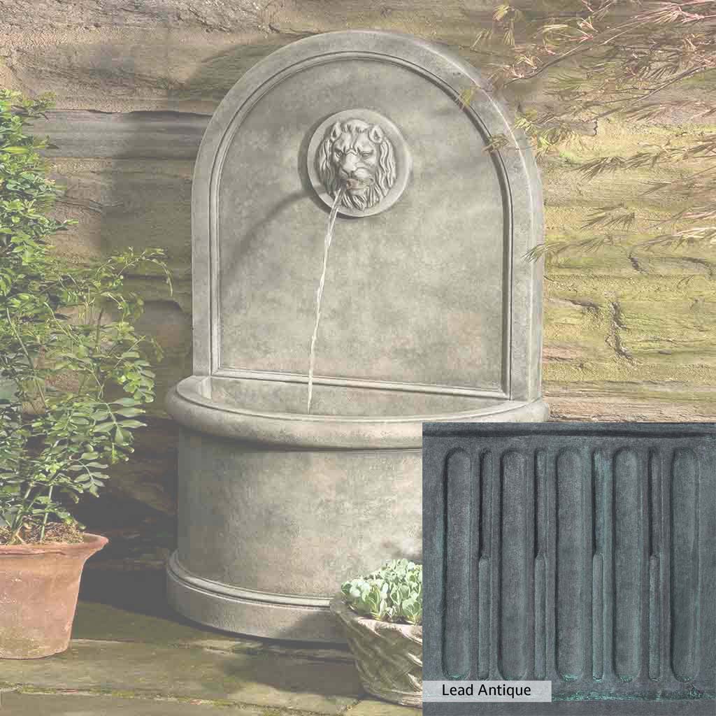 Campania International Lion Wall Fountain - Outdoor Garden Decor, Classic Roman Statue Water Feature for Patio, Yard, and Landscape Design | Perfect for Mediterranean, Tuscan, and Villa Style Gardens