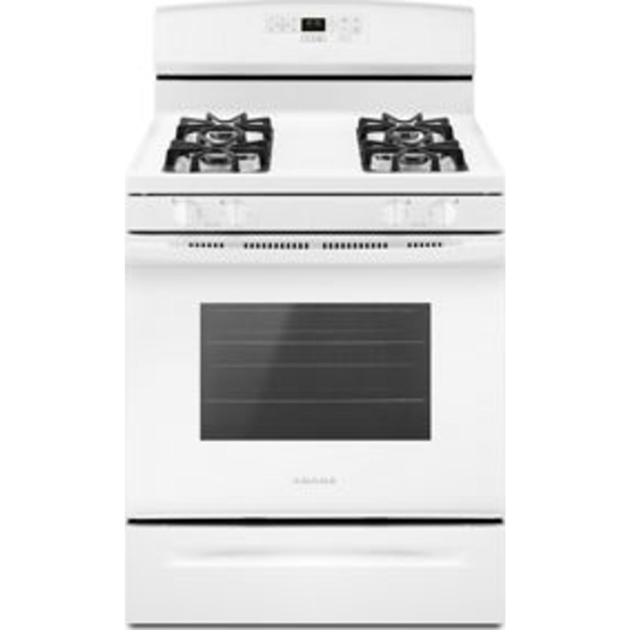 Amana AGR6603SFW 30 Inch Gas Range - White | 5 Burner Stove with Convection Oven | Perfect for Home Kitchen & Restaurant Cooking