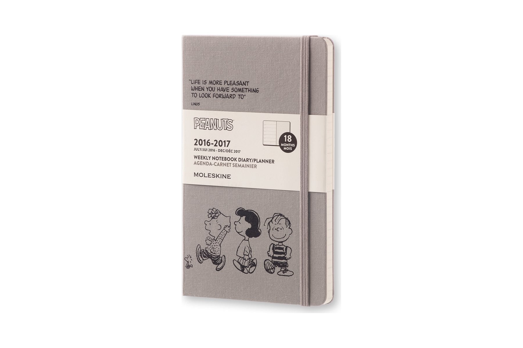 Moleskine Peanuts 18-Month Weekly Planner Pocket - Large Size | Perfect for School, Work & Travel Organization
