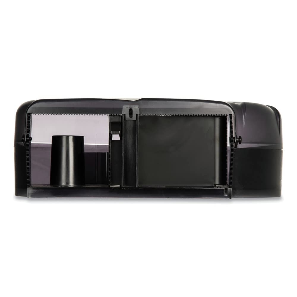 San Jamar R3090TBK Oceans 3.125 Mandrel Jumbo Roll Toilet Paper Dispenser - Heavy Duty Commercial Bathroom Tissue Holder for High Traffic Restrooms, Offices & Public Restrooms