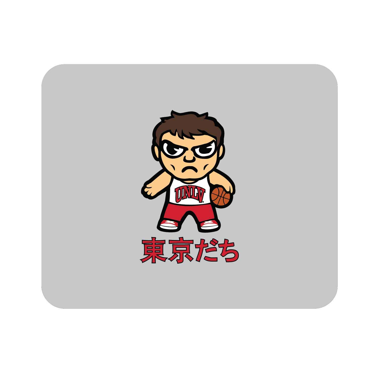 OTM Essentials UNLV University of Nevada Las Vegas Standard Fabric Gaming Mouse Pad - Desk Accessory for Work & Gaming - Classic Tokyodachi Design for Office, Home & School Use