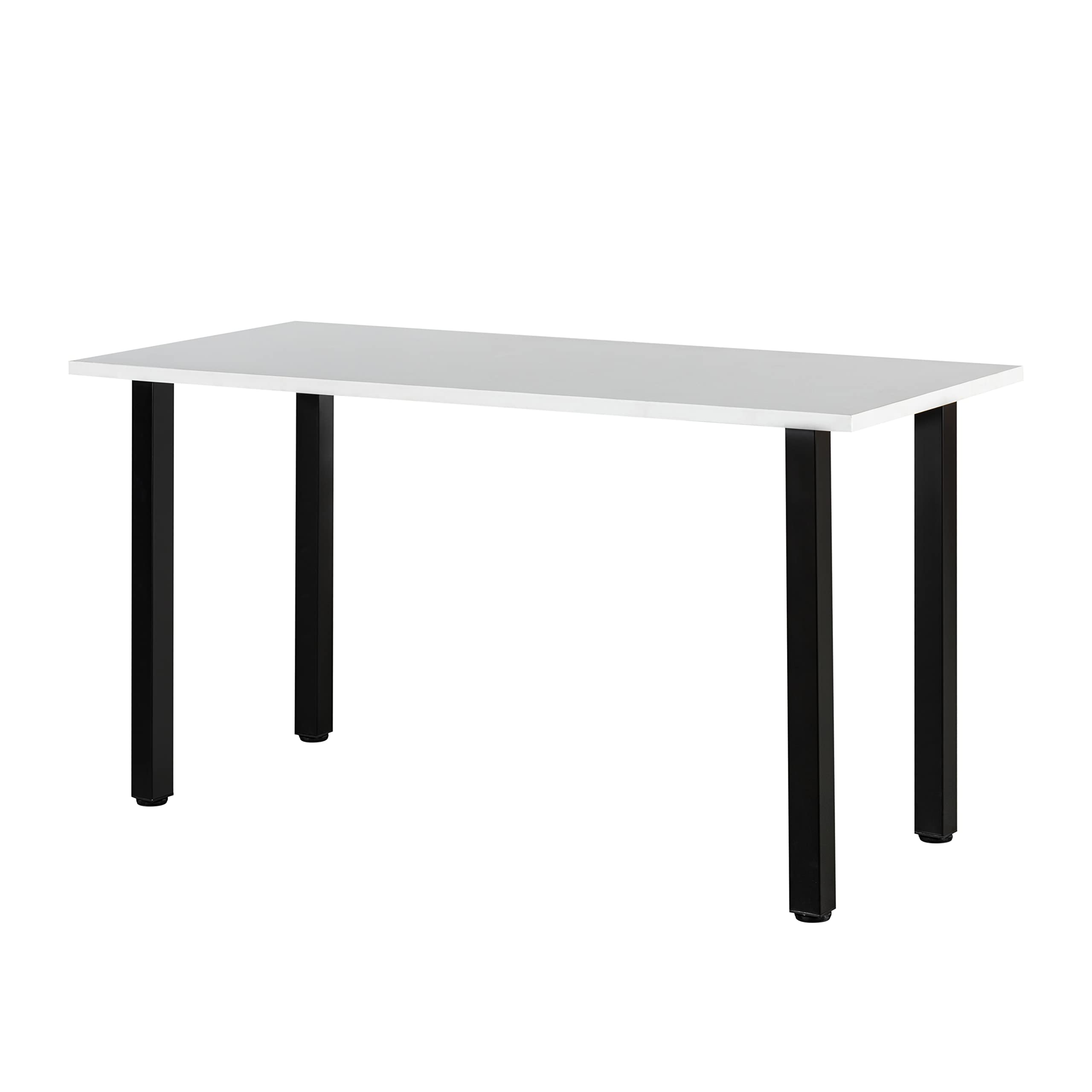 28 Inch Adjustable Metal Table Legs - Square Furniture Legs for Computer Desk, Coffee Table, Dining Table & More with Floor Protectors | Durable & Stylish Home Office & Living Room Decor