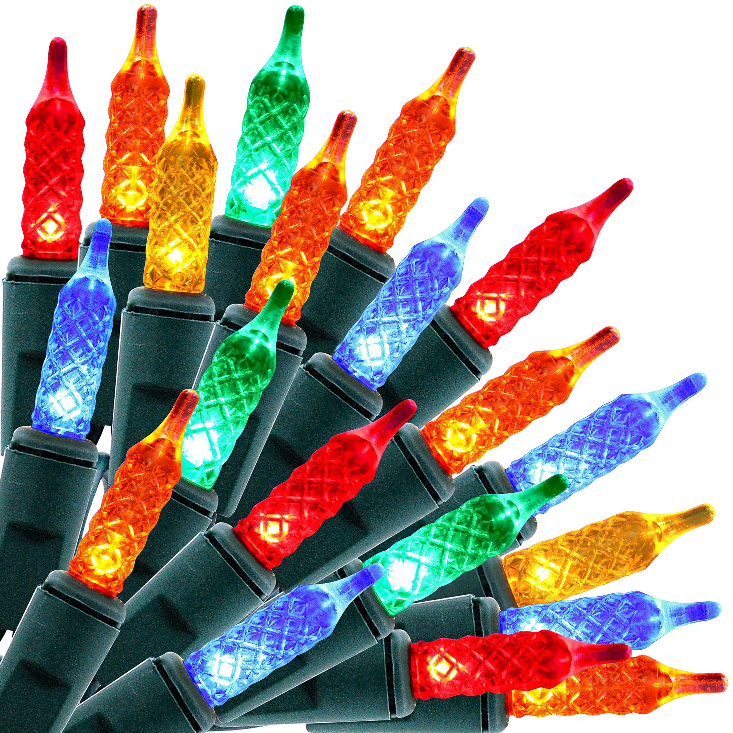 2 Sets 100 LED Christmas Mini String Lights - 52.2ft Fairy Lights for Indoor Outdoor Decor, Home Garden Party Wedding Christmas Decorations (Multicolor) | Perfect for Tree, Patio, Bedroom & Holiday Displays