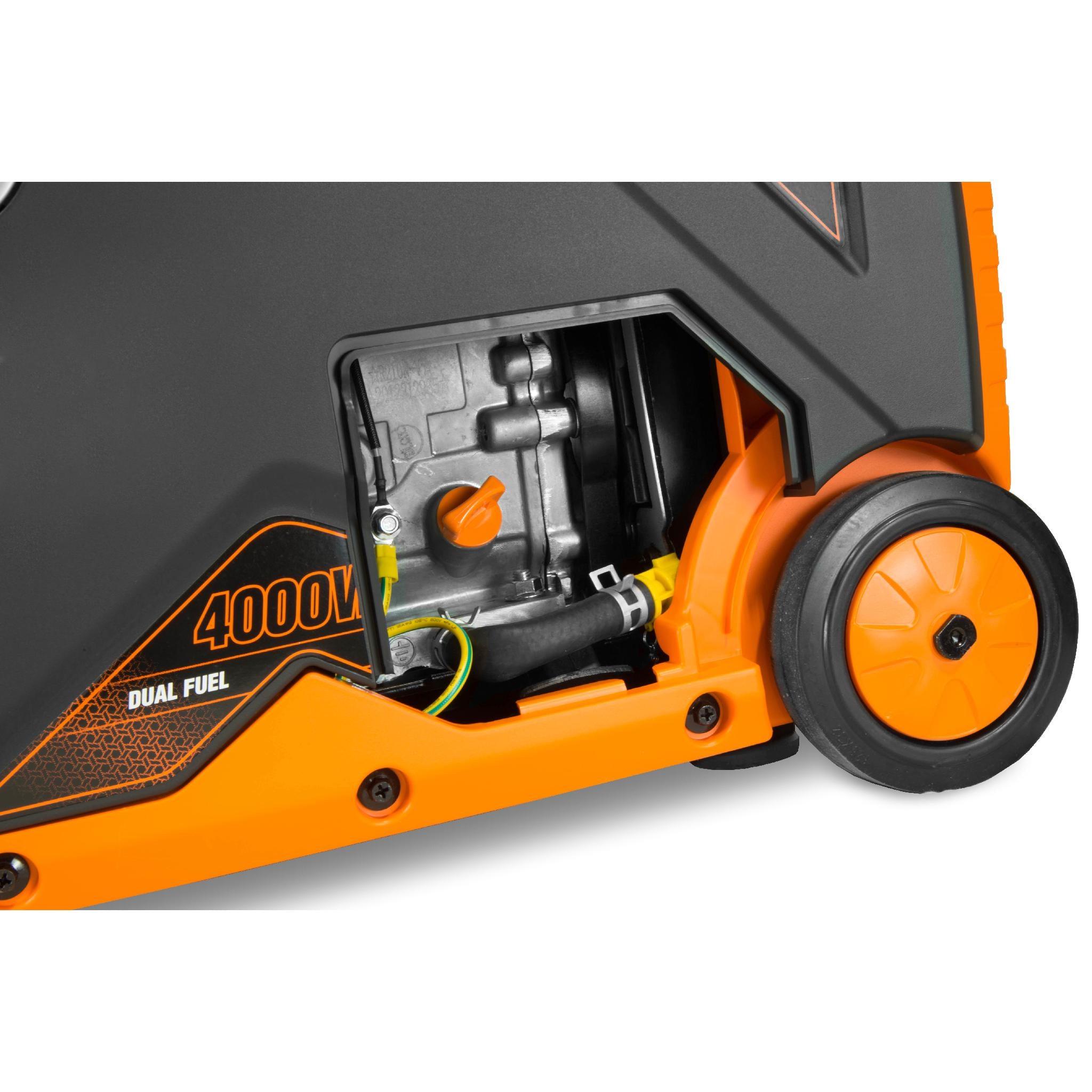 WEN DF400i 4000W Super Quiet Dual Fuel Inverter Generator - RV Ready with Electric Start & Fuel Shut Off | Perfect for Camping, Home Backup & Outdoor Power