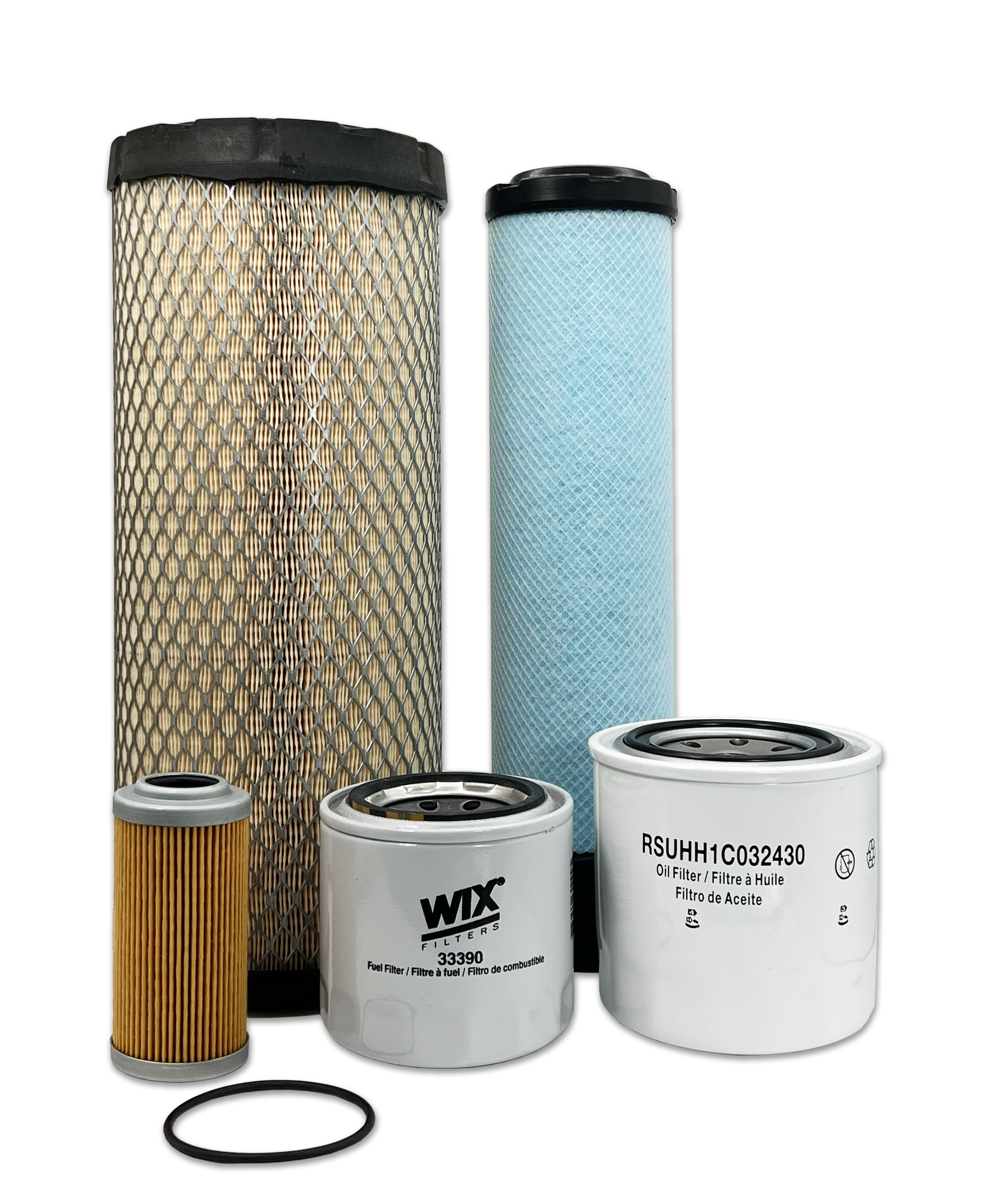 HERO® Maintenance Filter Kit for Kubota U55 Excavator - Air, Oil & Fuel Filters Replacement Set | Perfect for Routine Excavator Maintenance & Construction Site Use