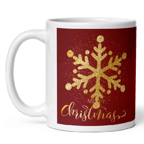 Festive Christmas Ceramic Mug - Holiday Coffee Cup with Handle for Hot Cocoa, Tea & Coffee - Perfect for Gifts, Office & Home Decor