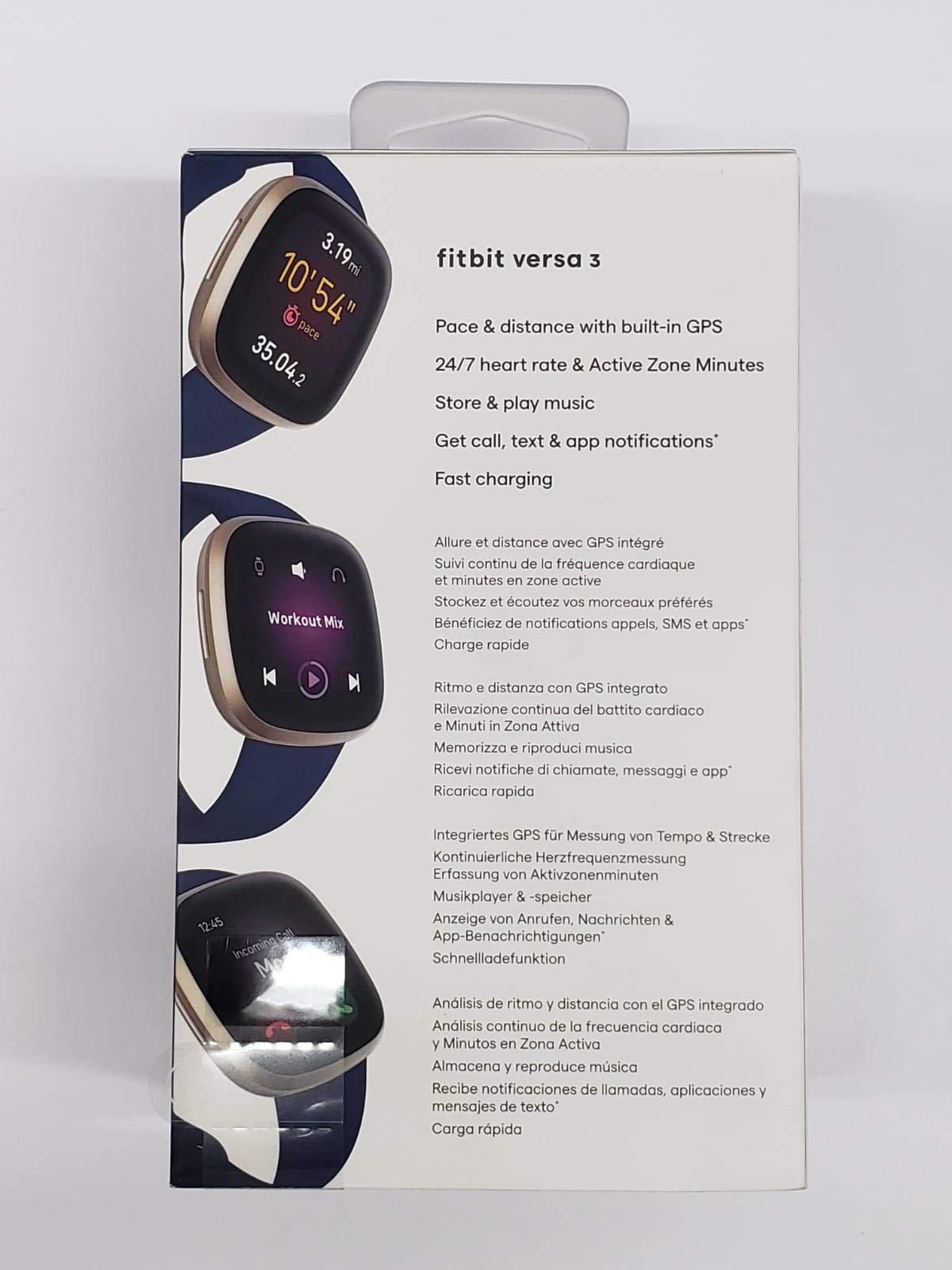 Fitbit Versa 3 Smart Watch with Alexa Built-in, Heart Rate Monitor, GPS & Sleep Tracking - Perfect for Fitness Enthusiasts & Active Lifestyles