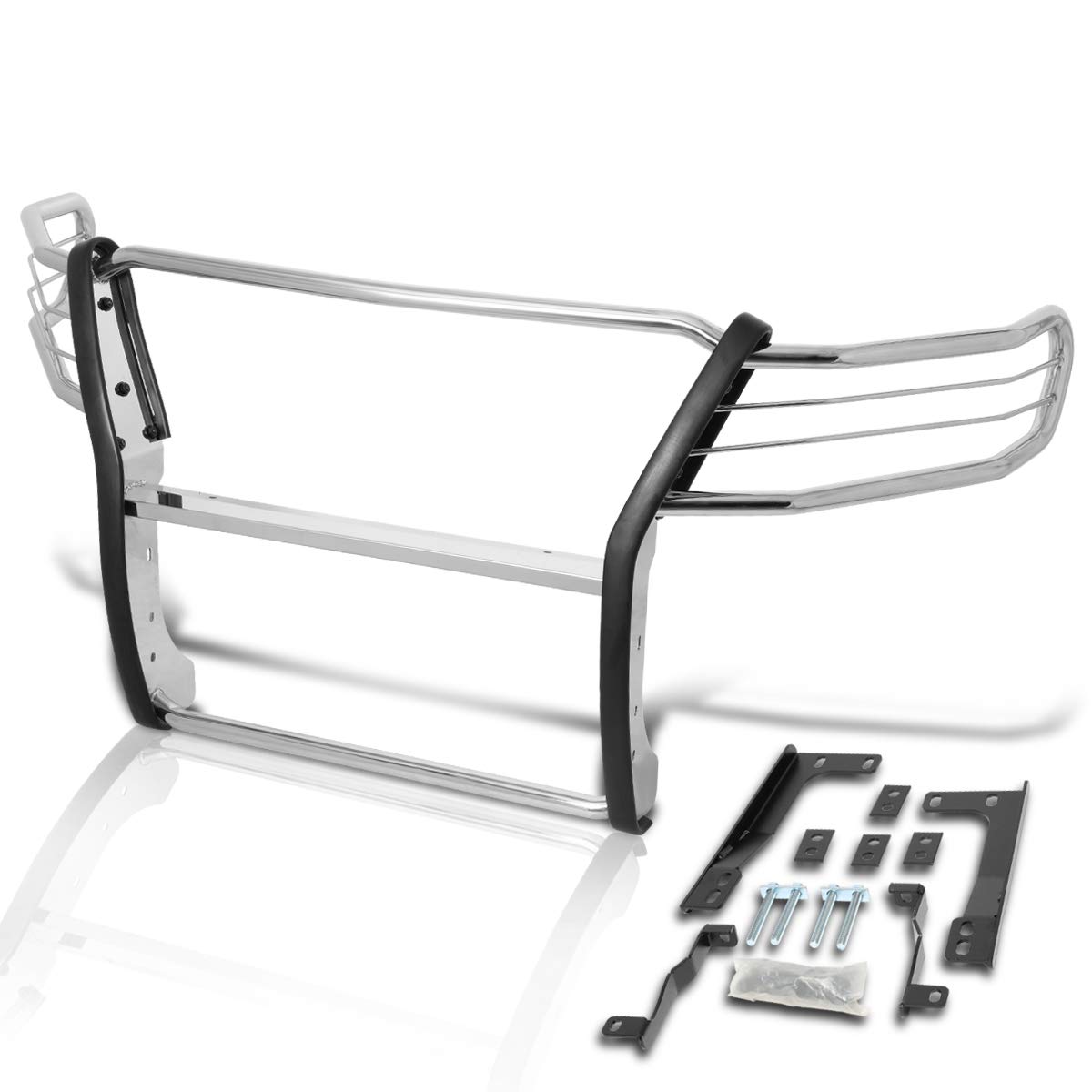 Heavy Duty Front Bumper Brush Grille Guard for 2015-2019 Chevy Colorado - Chrome Coated Off-Road Protection (Perfect for Truck Enthusiasts & Off-Road Adventures)