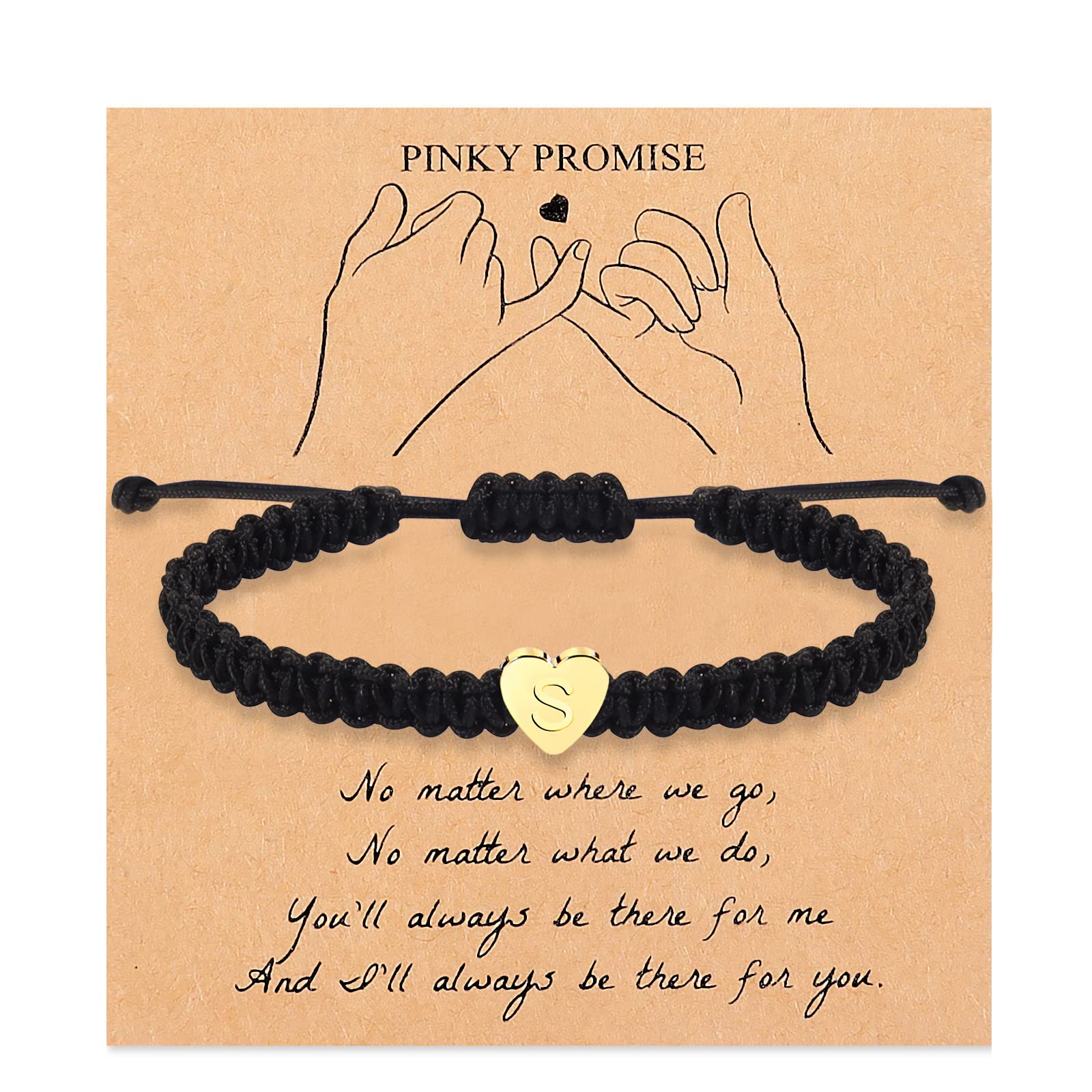 Handmade Braided Initial Bracelet for Men & Women - Personalized Heart Letter Charm Bracelet for Couples, Boyfriend & Girlfriend - Perfect Birthday & Anniversary Gift for Him & Her - Ideal for Date Nights, Romantic Surprises & Special Occasions