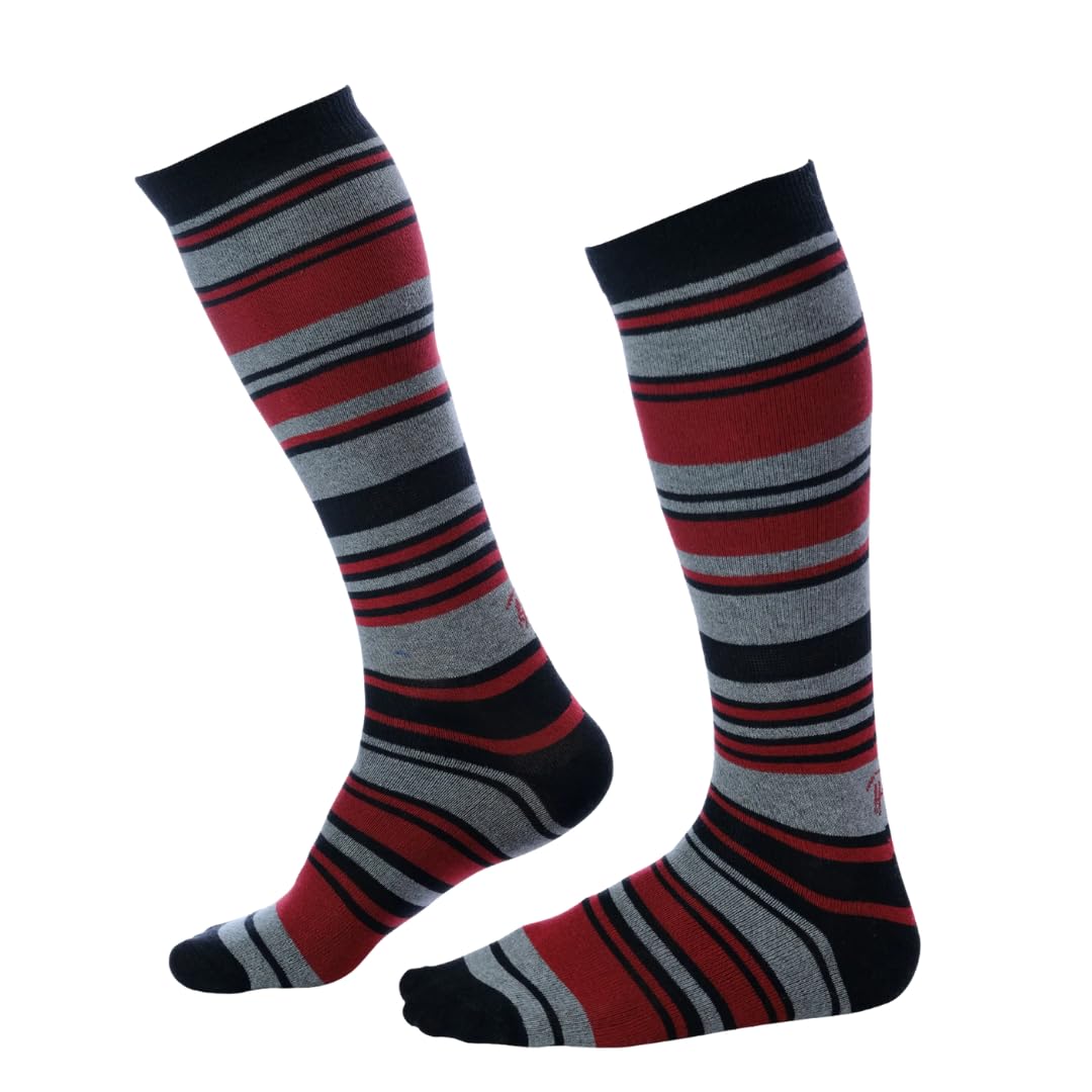 Premium Cotton Dress Socks for Men - Pierre Henry Over the Calf Comfort Socks (3-Pack) | Multi-Fashion Style | Size 7-11 & 12-16 | Perfect for Business, Formal Wear & Office Outfits