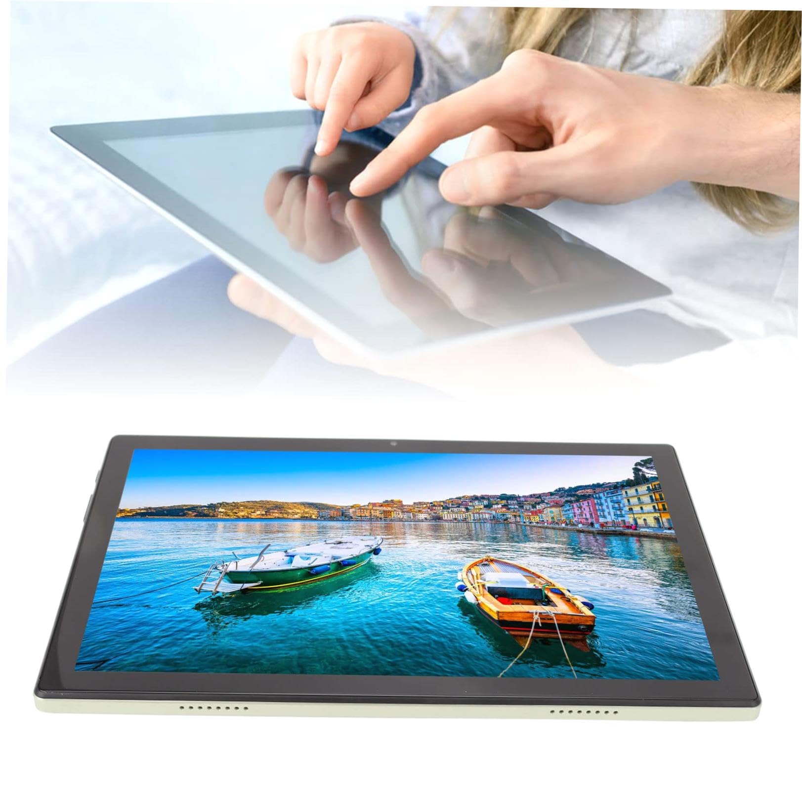 10.1 Inch 4G Tablet with MTK6889 CPU, Dual SIM Standby, 320x440 Light Green Display - Perfect for Travel, Business & Online Learning