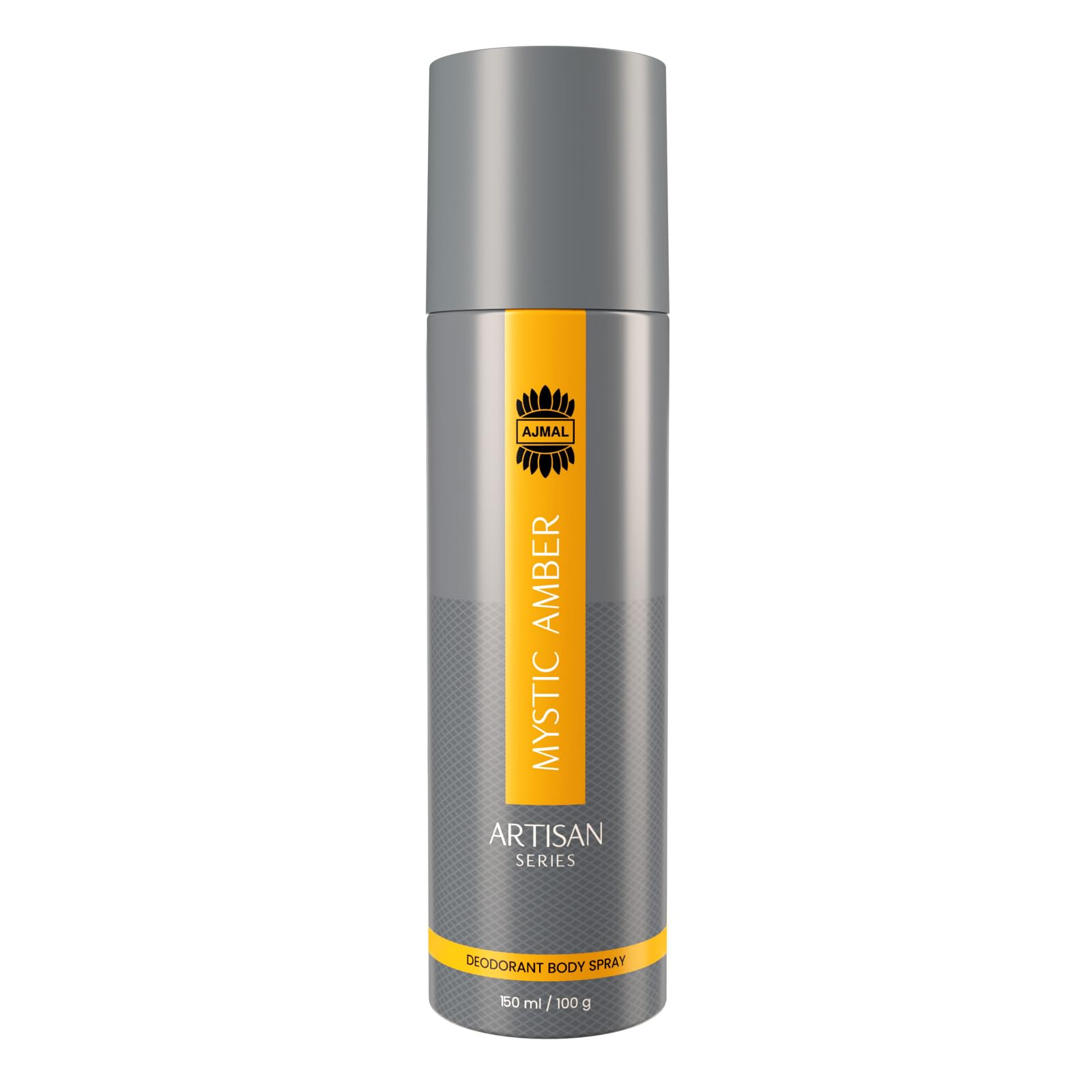 Ajmal ARTISAN - MYSTIC AMBER Deodorant Perfume Spray 150ml | Long Lasting Fragrance for Men & Women | Online Exclusive | Perfect for Daily Wear, Office & Special Occasions