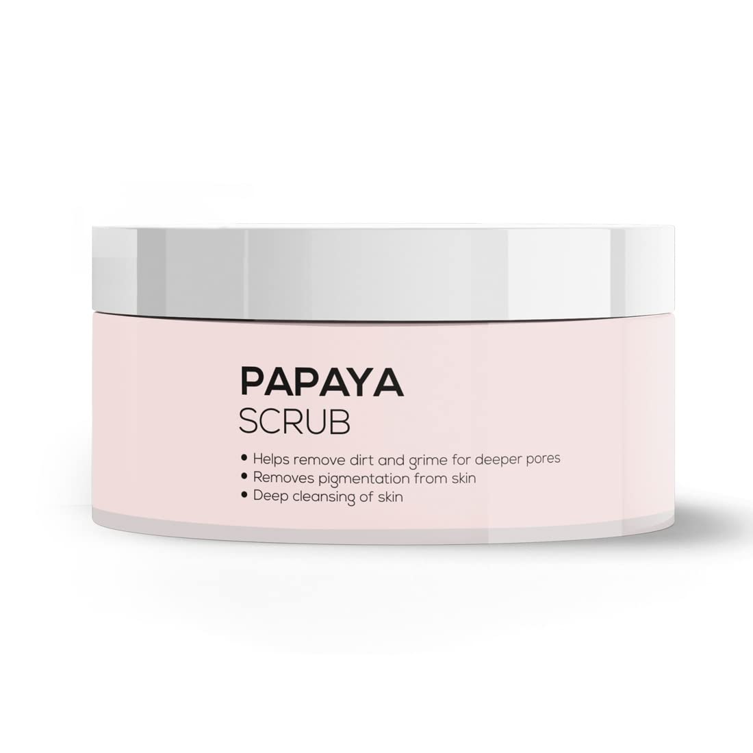 Juvia Essentials Papaya Facial Scrub 200g - Exfoliating & Brightening Face Scrub for Glowing Skin - Perfect for Daily Skincare Routine & Acne Treatment