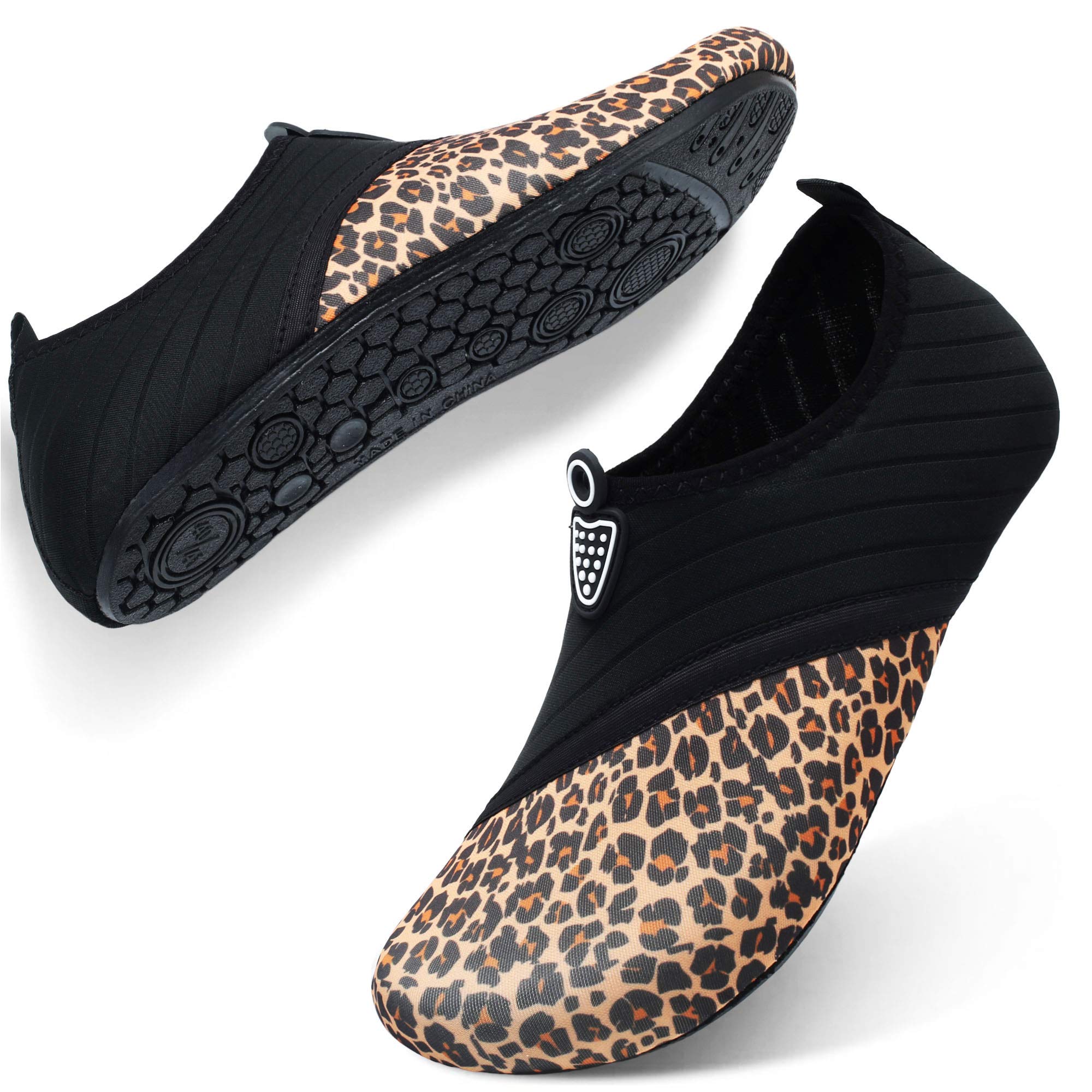 QACOHU Women's & Men's Quick-Dry Water Shoes - Barefoot Skin Shoes for Swimming, Surfing, Diving, Beach & Yoga | Lightweight Aqua Shoes for Pool, Water Sports & Outdoor Activities