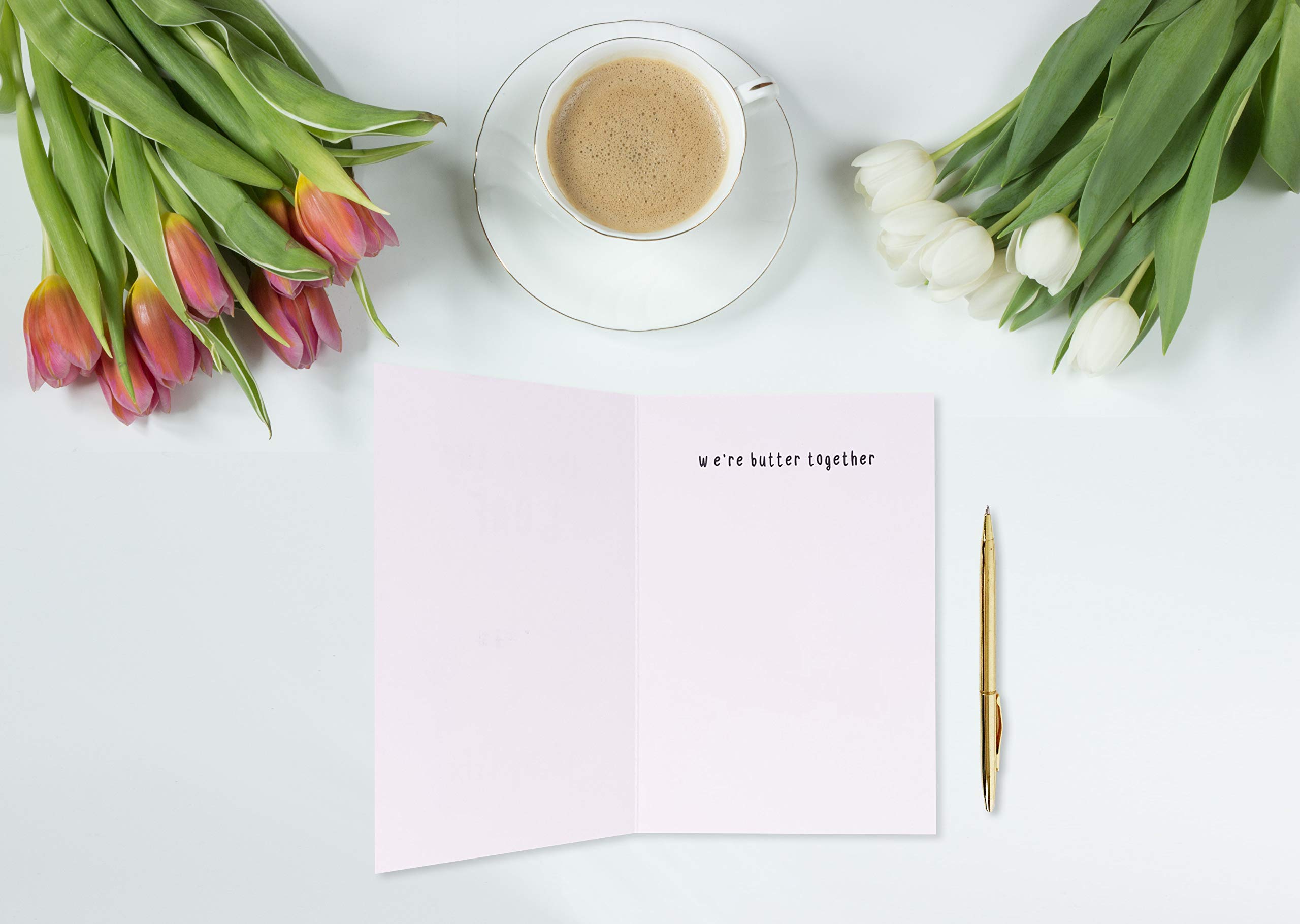 Romantic Bread Pun Card - Funny Love Greeting Card for Bread Lovers, Cute Anniversary Card for Couples | Perfect for Valentine's Day, Wedding Anniversary & Bread-Themed Gifts