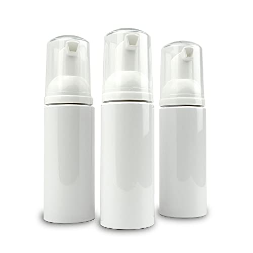 Grand Parfums 50-Pack 50mL (2Oz) Empty Foam Pump Bottles - Refillable Travel-Sized Foaming Soap Dispenser for Hand Soap, Shampoo & Castile | Perfect for Travel, Bathroom, Kitchen & Salon Use