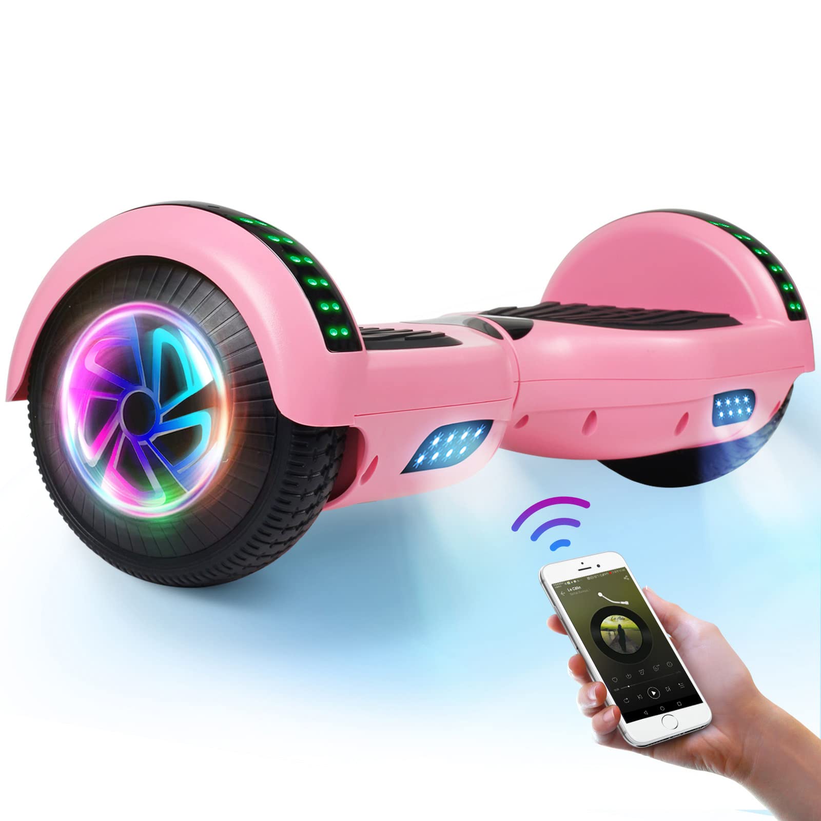 6.5 Inch LED Light Up Scooter for Kids - 2 Wheel Kick Scooter with Fashion Lights | Perfect for Outdoor Play, Commuting & Birthday Gifts