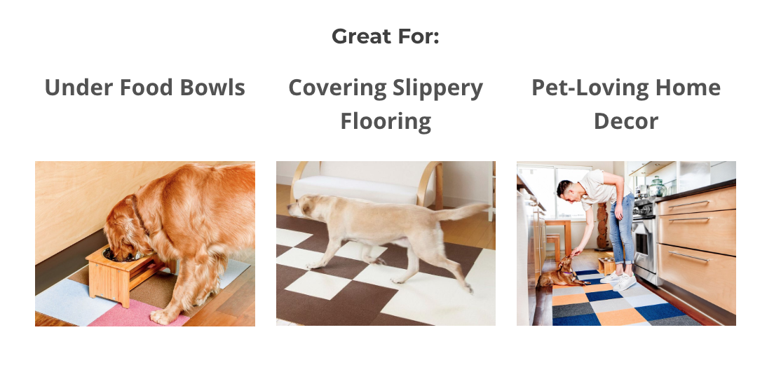 **25% OFF: Triluc Non-Slip Washable & Water Repellent Pet Mat (Pink, 4-Piece) – Perfect for Kitchen, Crate, and Dog Feeding Areas**