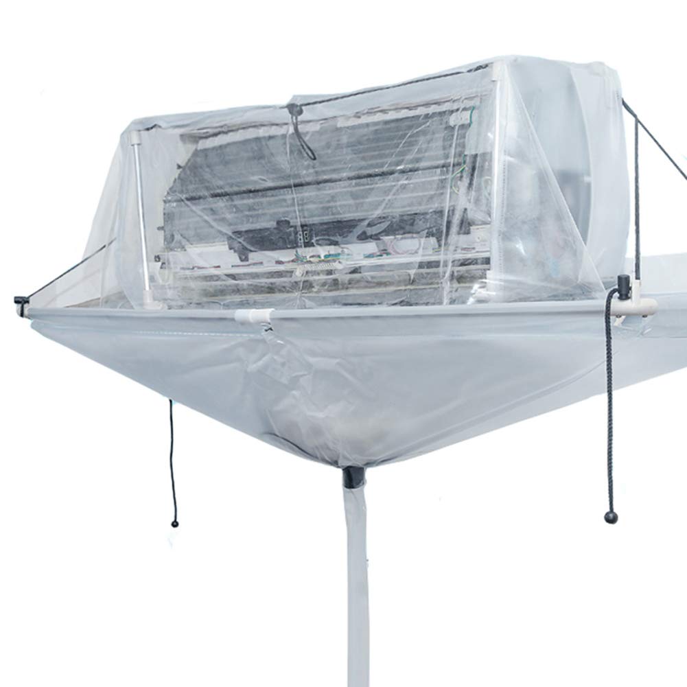 PVC Ceiling Wall Mounted Air Conditioner Cover - Fully Enclosed Dust Protection for AC Units | Indoor & Outdoor Use for Home, Office, and Commercial Spaces