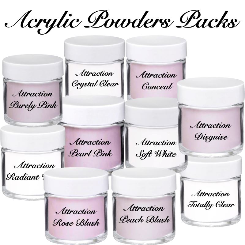 Best Acrylic Nail Powder Set - 10g Jars for Professional Nail Art & DIY Manicures - Perfect for Salon, Home Use & Nail Extension Designs