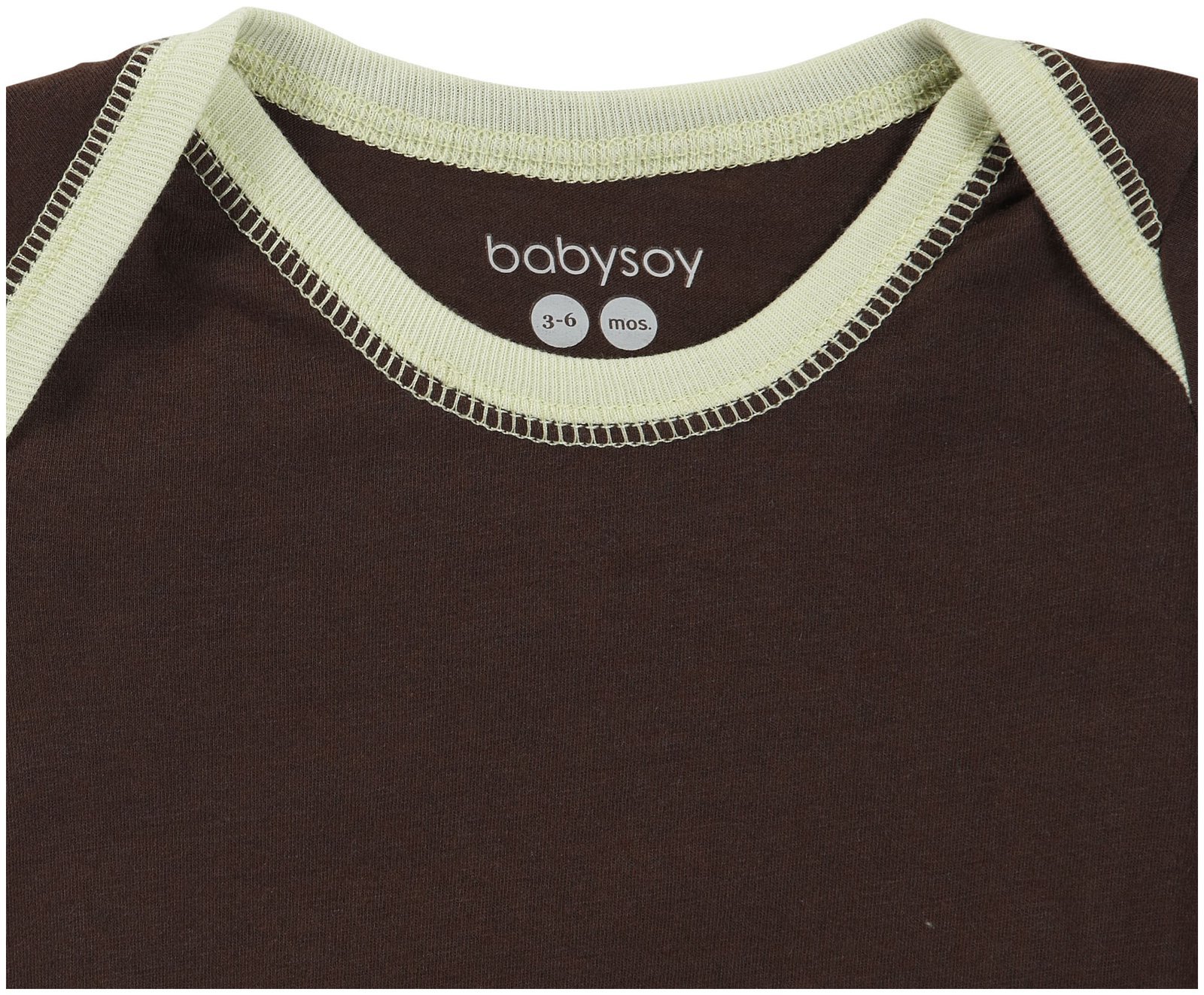 Babysoy Organic Cotton Short Sleeve Bodysuit for Infants - Soft Chocolate Brown Onesie 3-6 Months | Perfect for Everyday Wear & Photo Shoots