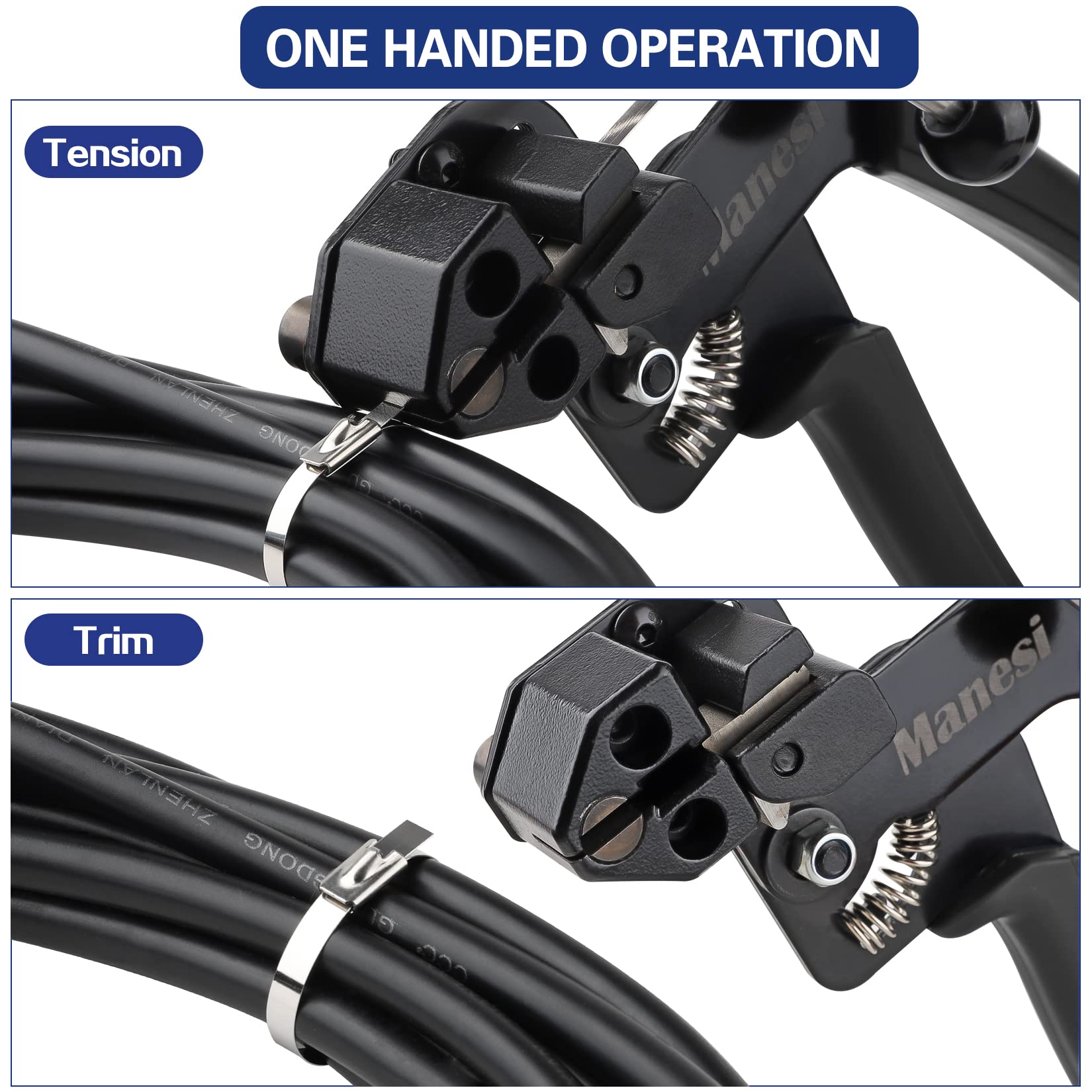 Stainless Steel Zip Tie Cutter - Heavy Duty Metal Zip Ties Cutting Tool for Self-Locking Cable Ties | Includes Free Zip Tie Release Tool | Perfect for Electrical Wiring, HVAC, Automotive & Industrial Applications