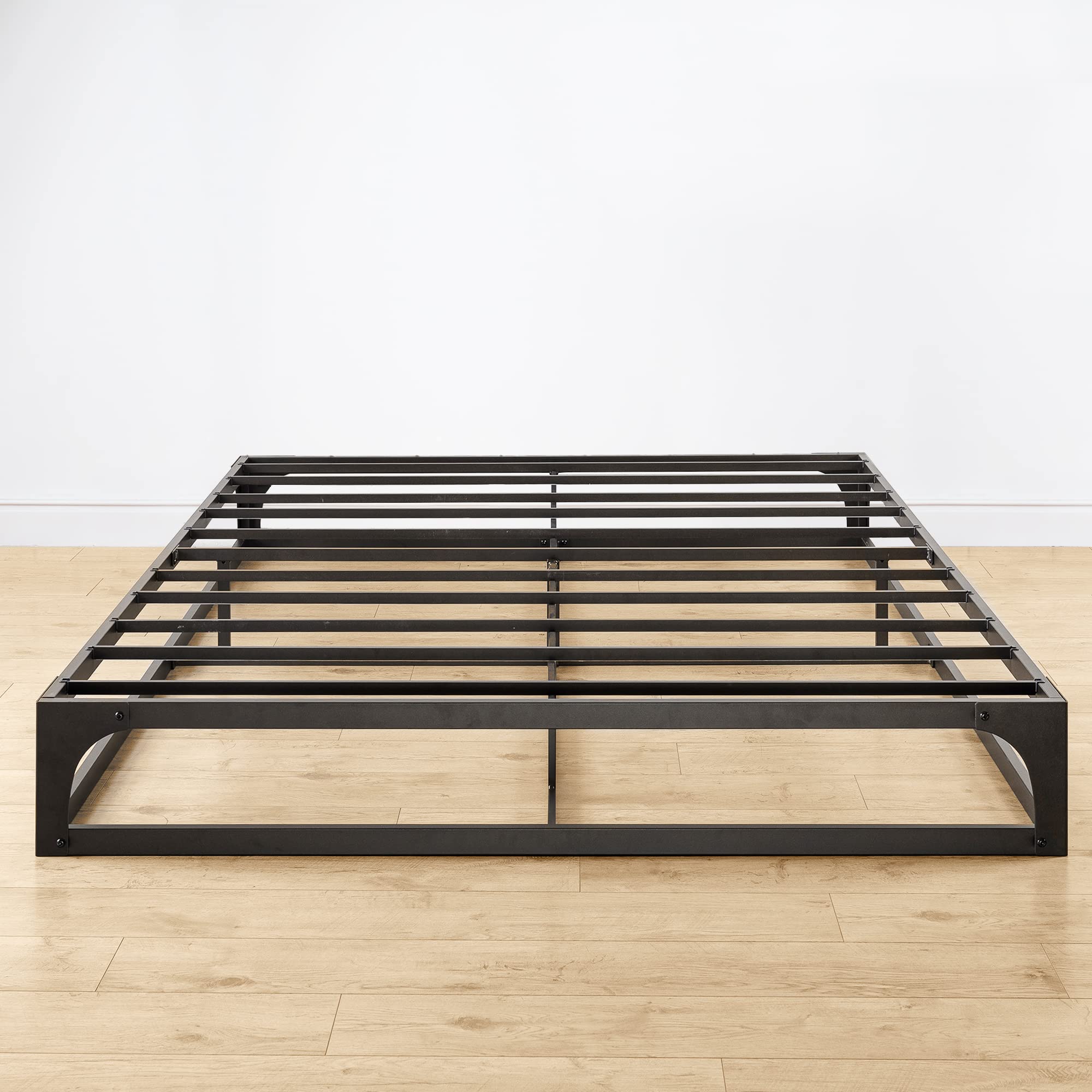 9 Inch Heavy Duty Metal Platform Bed Frame with Steel Slat Support - Full Size Black Bed Frame for Adults, No Box Spring Needed | Perfect for Modern Bedrooms & Guest Rooms
