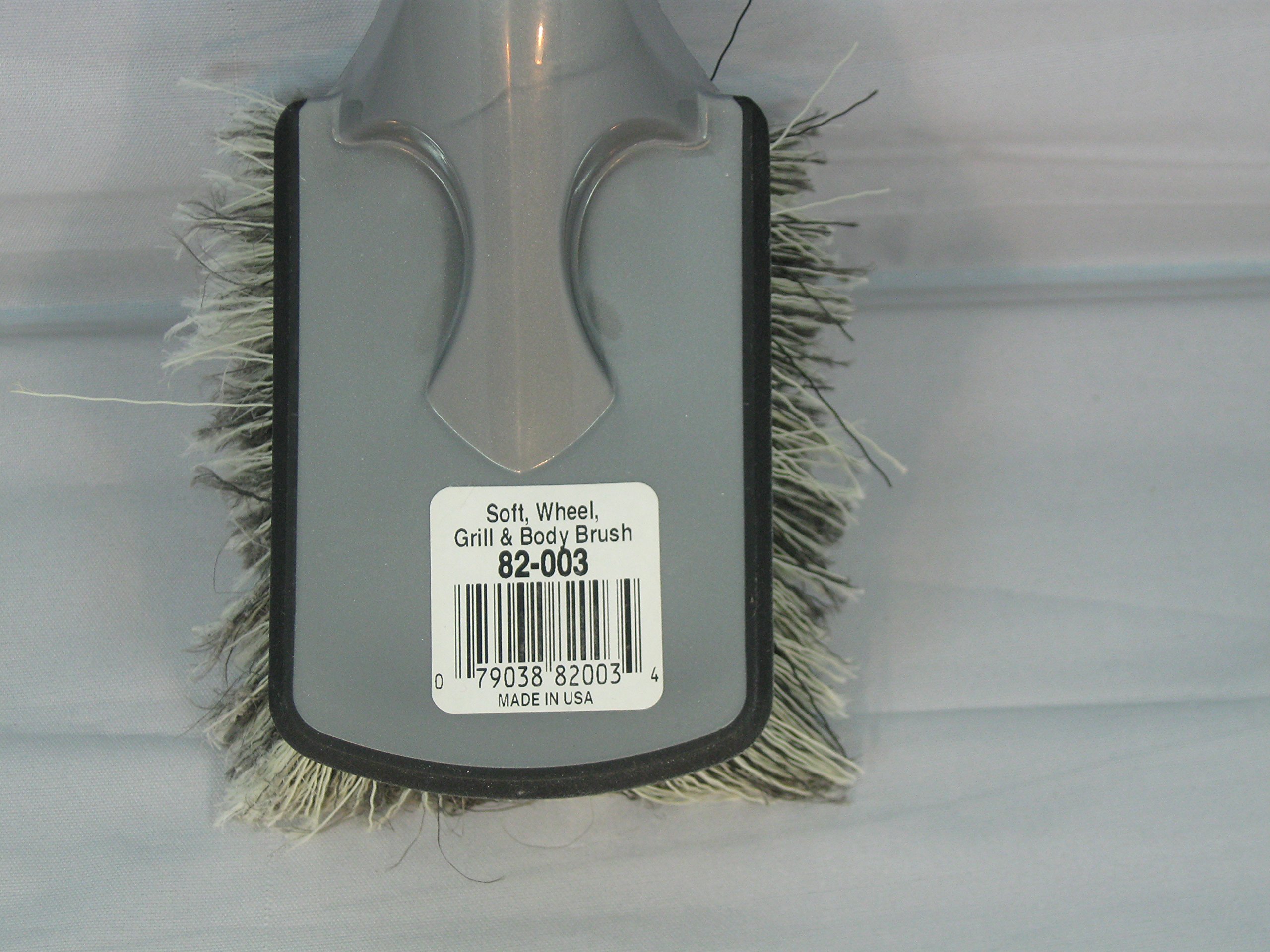 SM Arnold Select Soft Grip Wheel & Grill Cleaning Brush - Heavy Duty Car Wash Brush for Tires, Rims & BBQ Grills - Perfect for Auto Detailing & Outdoor Cooking Maintenance