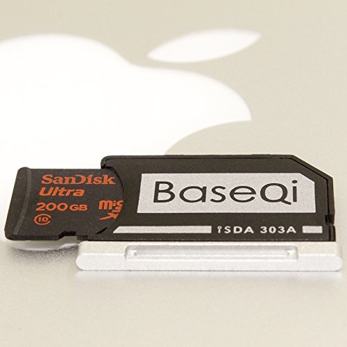 BaseQi Aluminum microSD Card Reader Adapter for MacBook Pro Retina 13