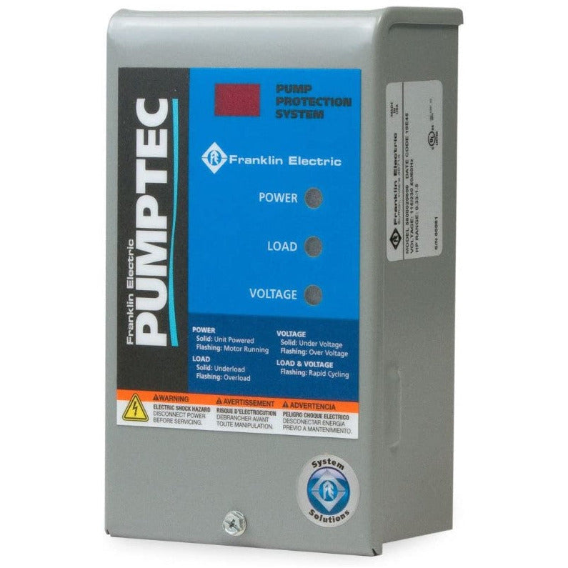 Franklin Electric 5800020610 Pumptec Motor Protection 115/230V - Water Pump Control for Residential & Agricultural Use