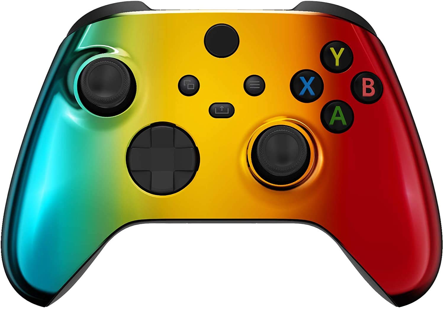 Custom Wireless Xbox Controller for Microsoft Xbox Series X/S & Xbox One - Soft Touch Grip & Rainbow Chrome Design - Perfect for Gaming, Streaming & Competitive Play
