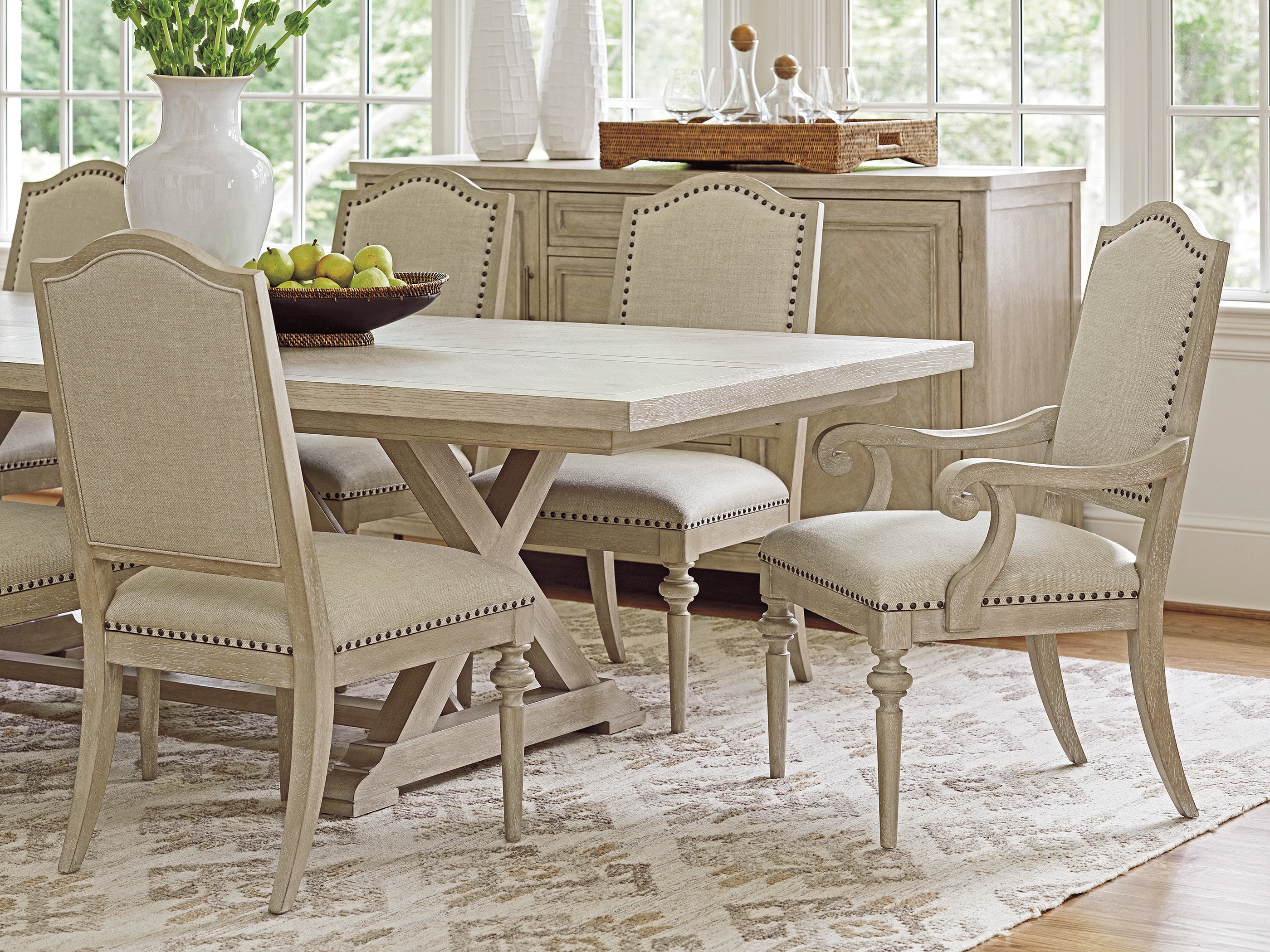 Aidan Upholstered Side Chair in Dune Color - Modern Accent Chair for Living Room, Bedroom, or Office