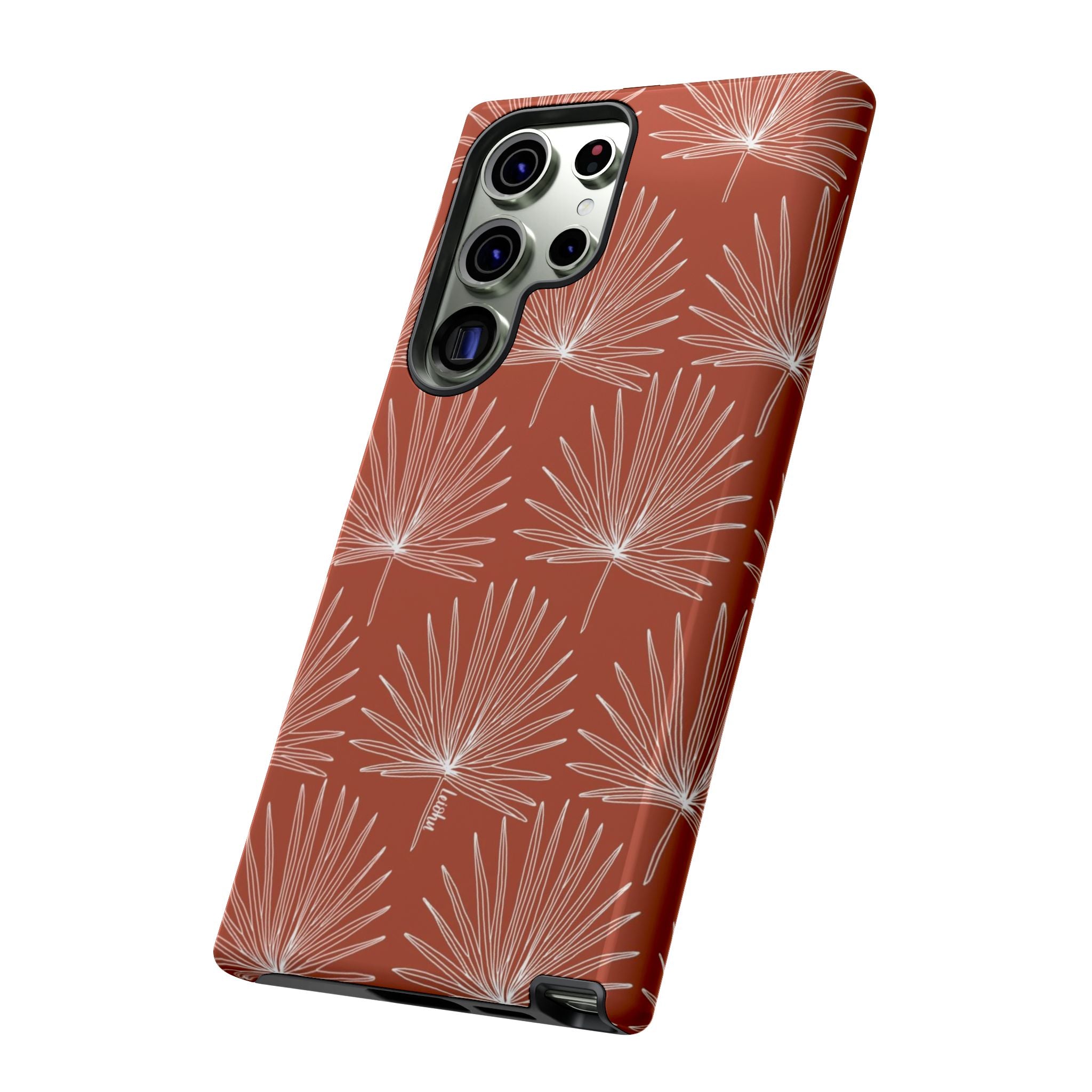 Samsung Galaxy Phone Case with Fan Palm Design - Durable Protective Cover for Everyday Use, Travel & Outdoor Activities
