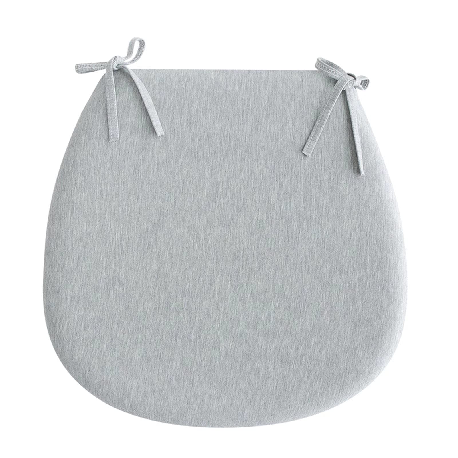 EGOSUN 6-Pack Farmhouse Dining Chair Cushions - Non-Slip U-Shaped Memory Foam Seat Pads with Washable Covers, Grey - Perfect for Kitchen, Dining Room, and Farmhouse Decor