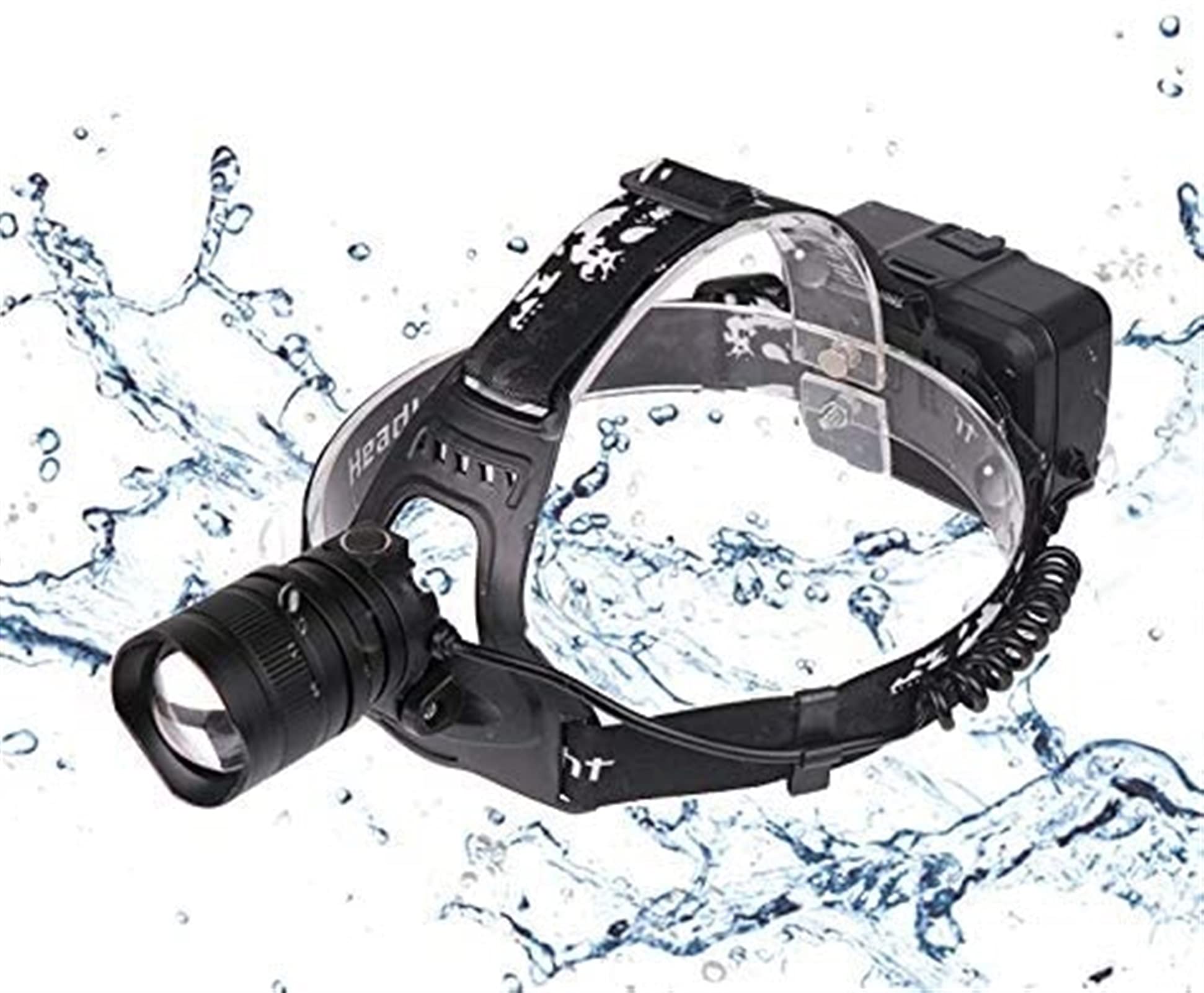 KSDCDF Energizer LED Headlamp - Ultra Bright 300 Lumens, Rechargeable & Waterproof Headlight for Camping, Hiking, Running, Fishing - Perfect Hands-Free Light for Outdoor Adventures, Emergencies, and Night Work