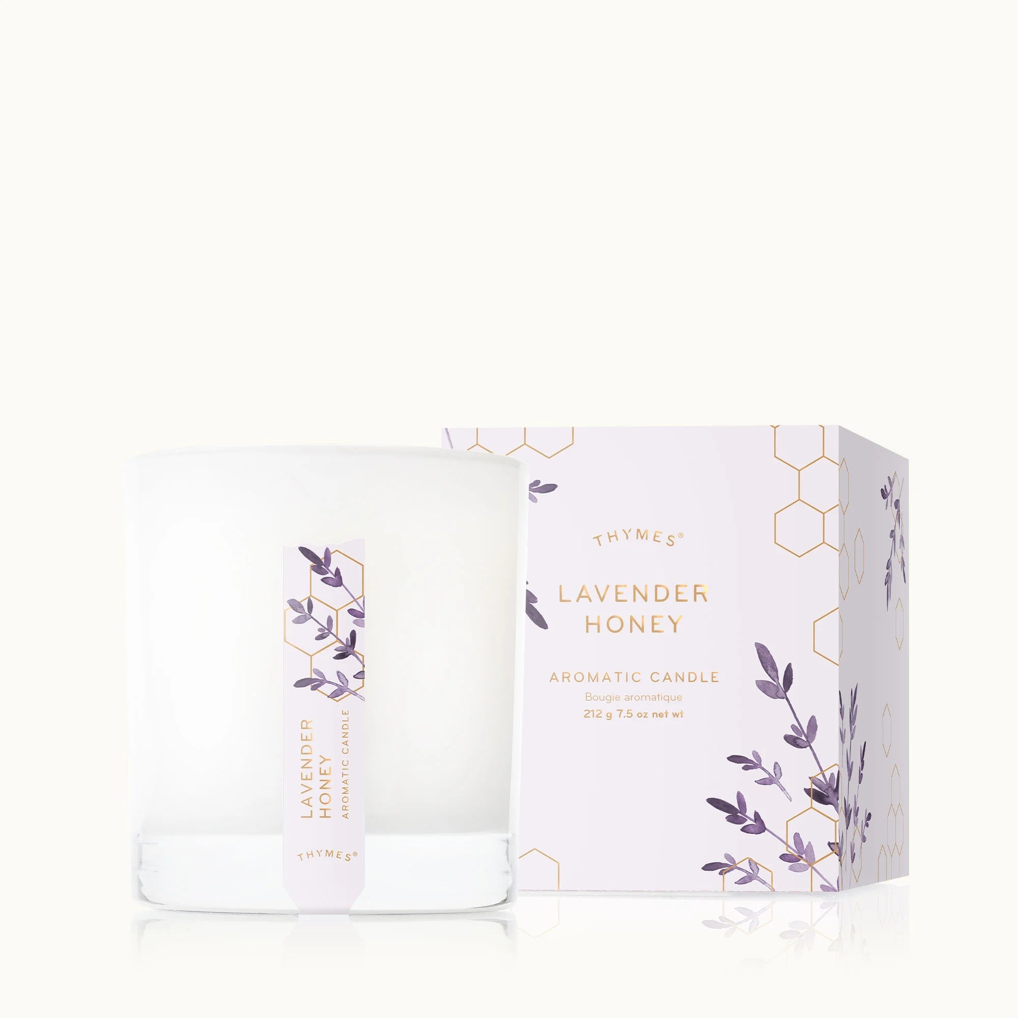 Lavender Honey Scented Soy Wax Candle - Hand Poured, Natural Aromatherapy for Relaxation & Stress Relief - Perfect for Home, Spa, Yoga & Meditation