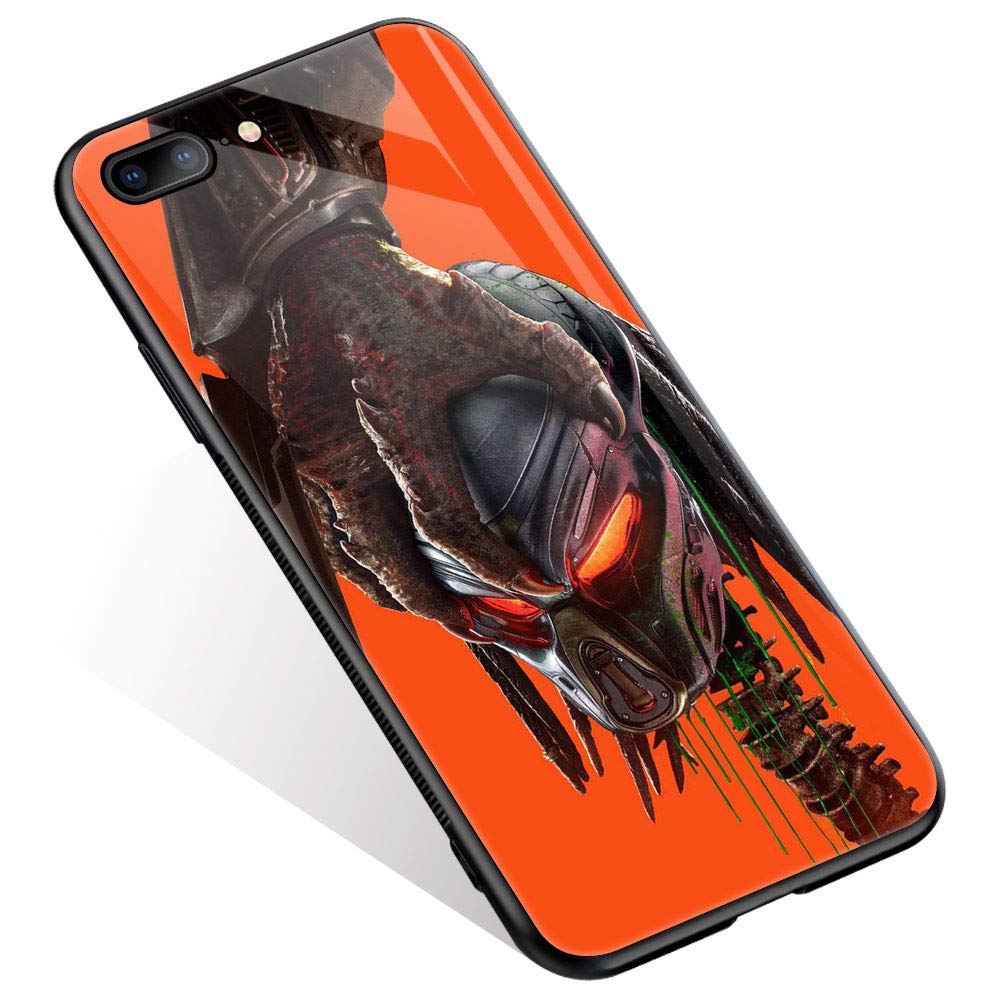 Anime Movie 1042 Pattern iPhone 8 Case - Shockproof TPU Bumper & Tempered Glass Back Cover for iPhone 8/7/SE 2020 (2nd Gen) | Cute Protective Phone Case for Daily Use, Work & Travel