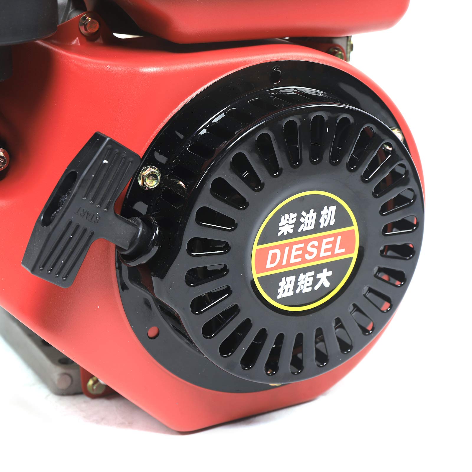 196CC 4-Stroke Air-Cooled Single Cylinder Gasoline Engine with Recoil Starter - Compatible with Micro Tillers, Lawn Mowers & Brush Cutters - Ideal for Small Farm Equipment, Landscaping & Gardening Tools