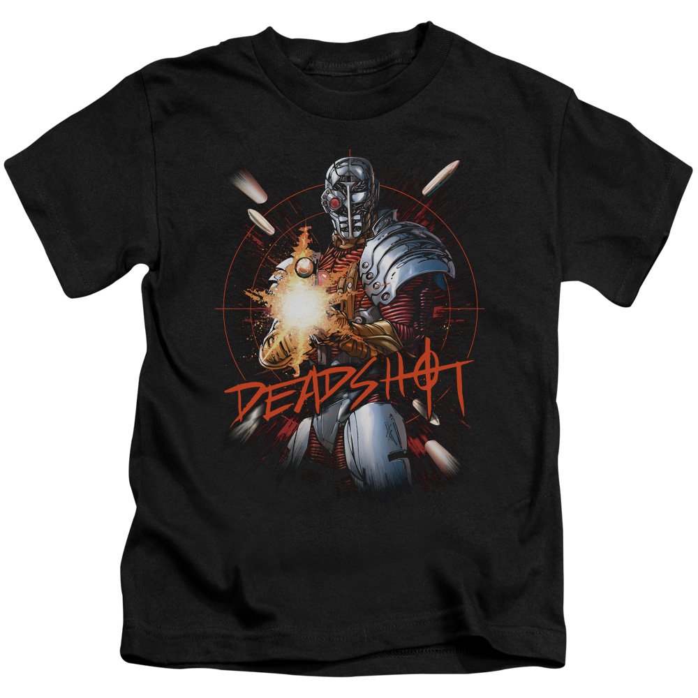 JLA Deadshot Unisex Youth T-Shirt for Kids - Cool Superhero Graphic Tee for Boys & Girls - Perfect for Cosplay, Halloween & Comic Con