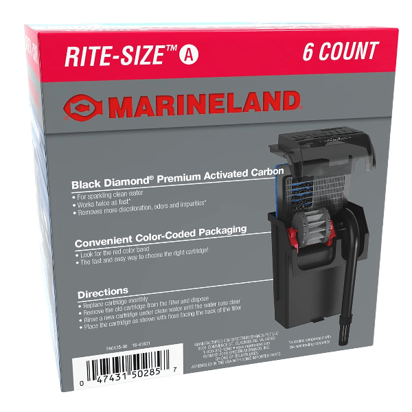 Marineland Penguin Power Filter Replacement Cartridges - Size A for Aquarium Fish Tank - Perfect for Freshwater and Saltwater Filtration Systems
